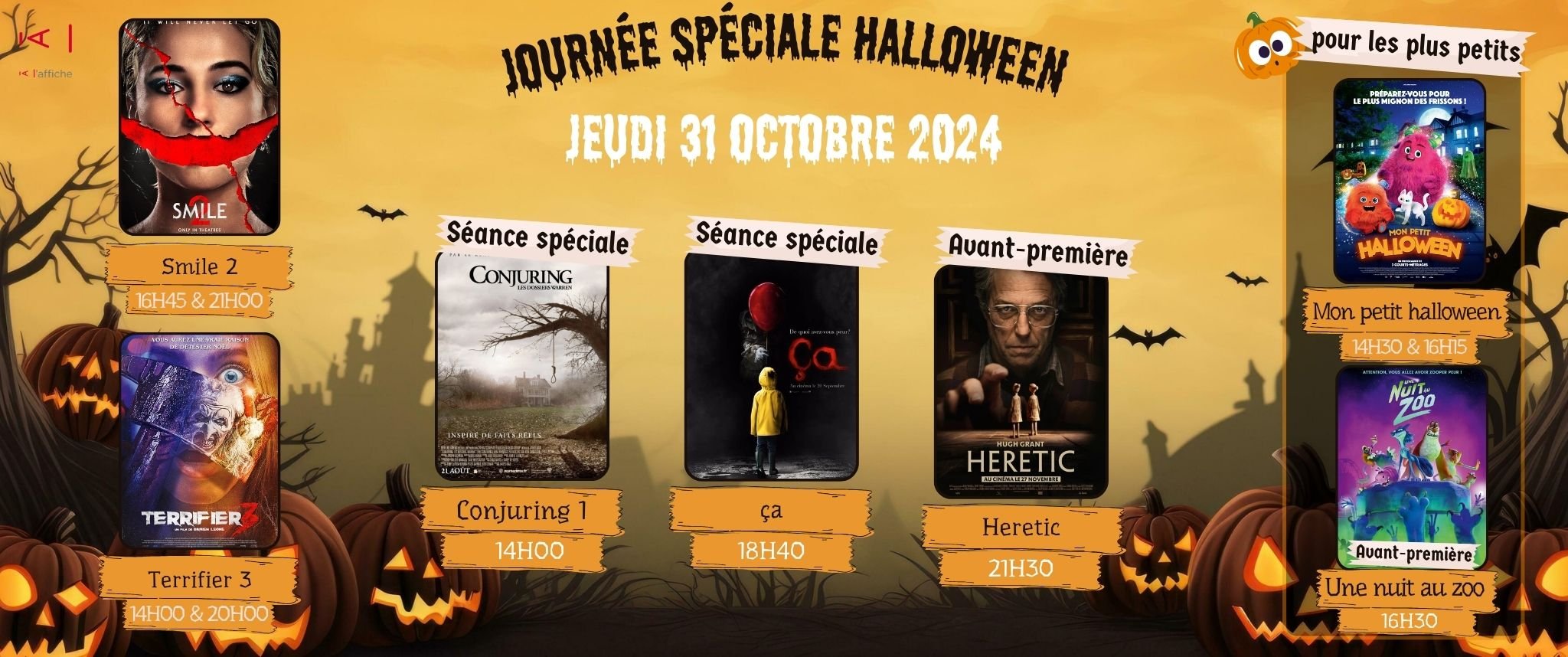 Retrouver notre programmation du 31 Octobre