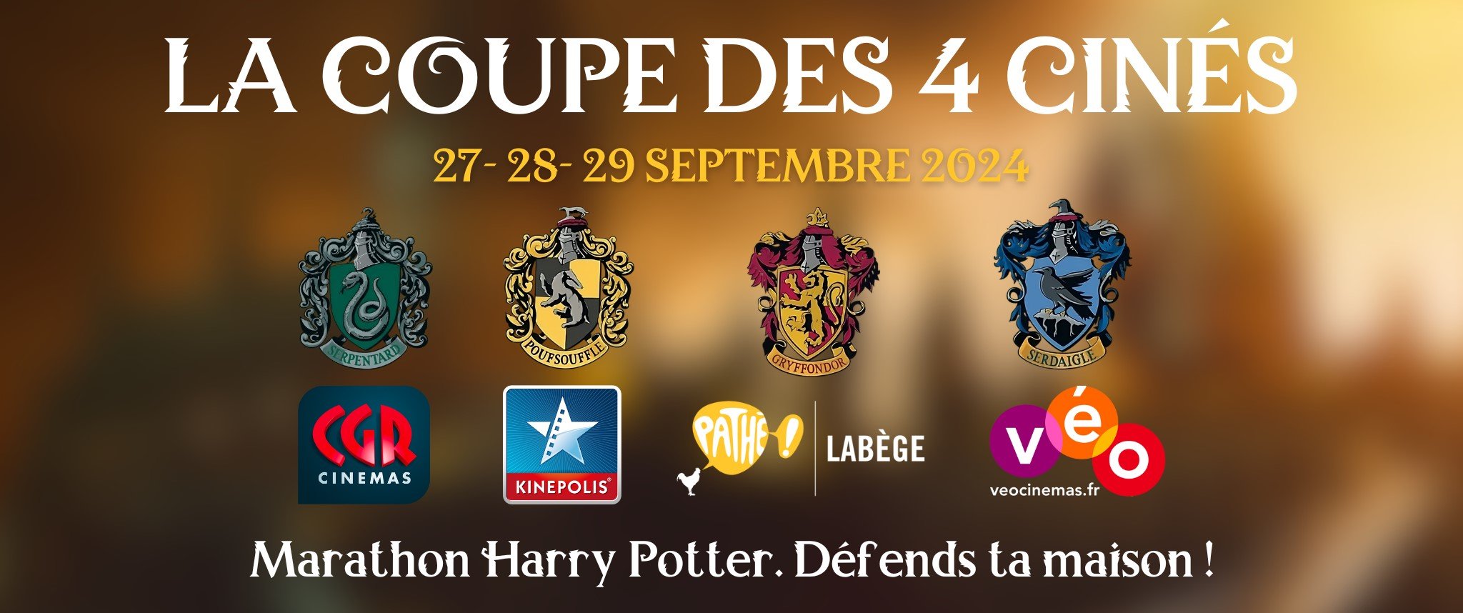 LA COUPE DES 4 CINÉS : MARATHON HARRY POTTER 