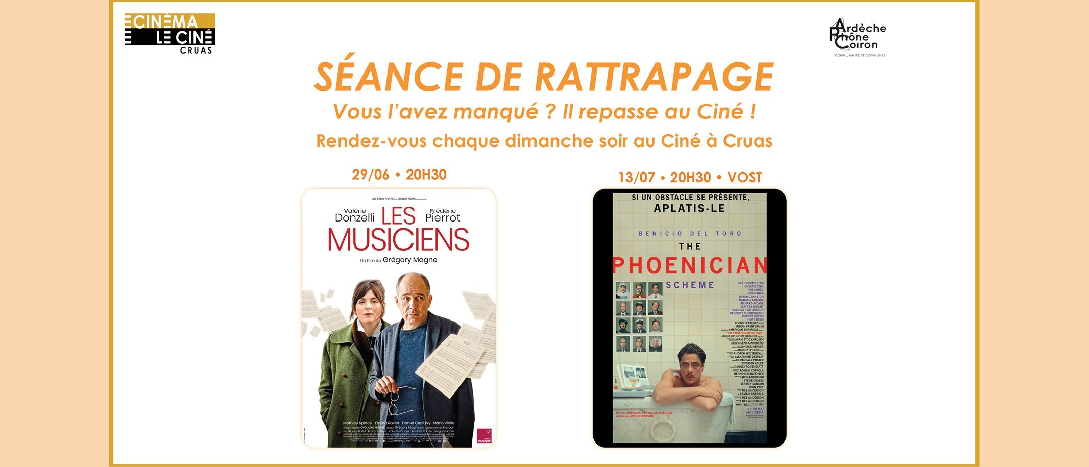 Séances de rattrapage au Ciné !