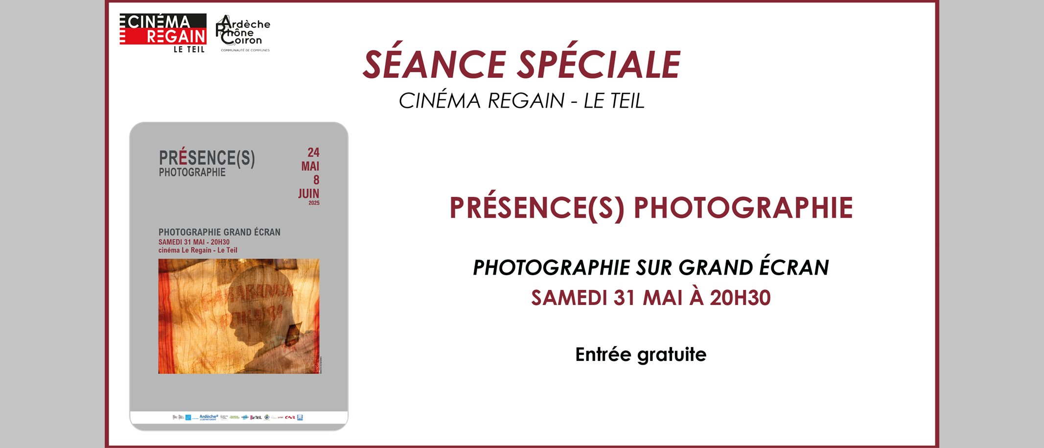 Présence(s) photographie - Projection gratuite
