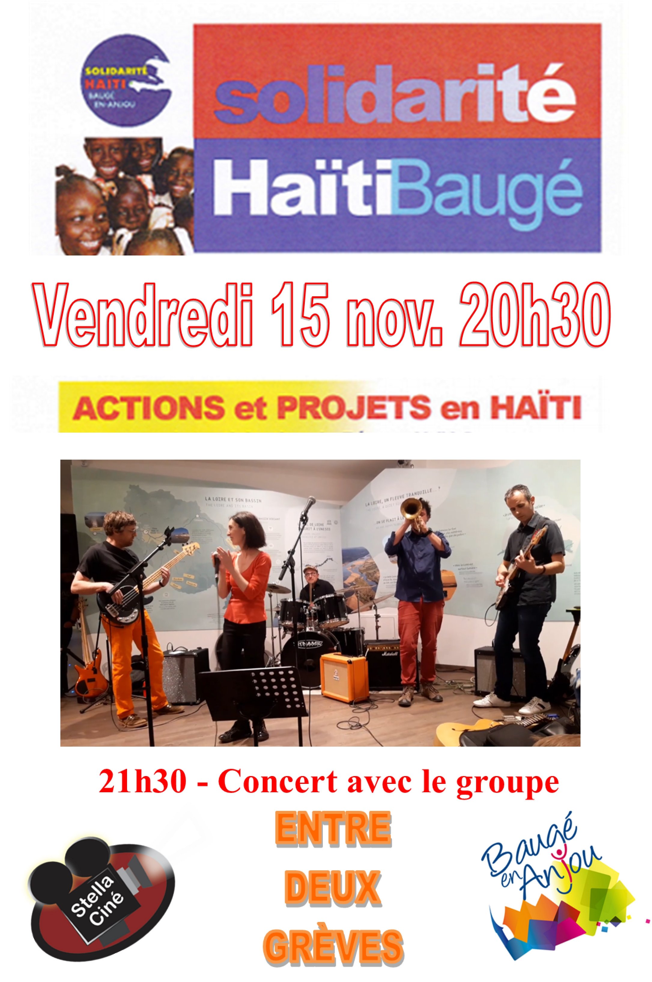 SOIREE CONCERT - SOLIDARITE HAITI-BAUGE