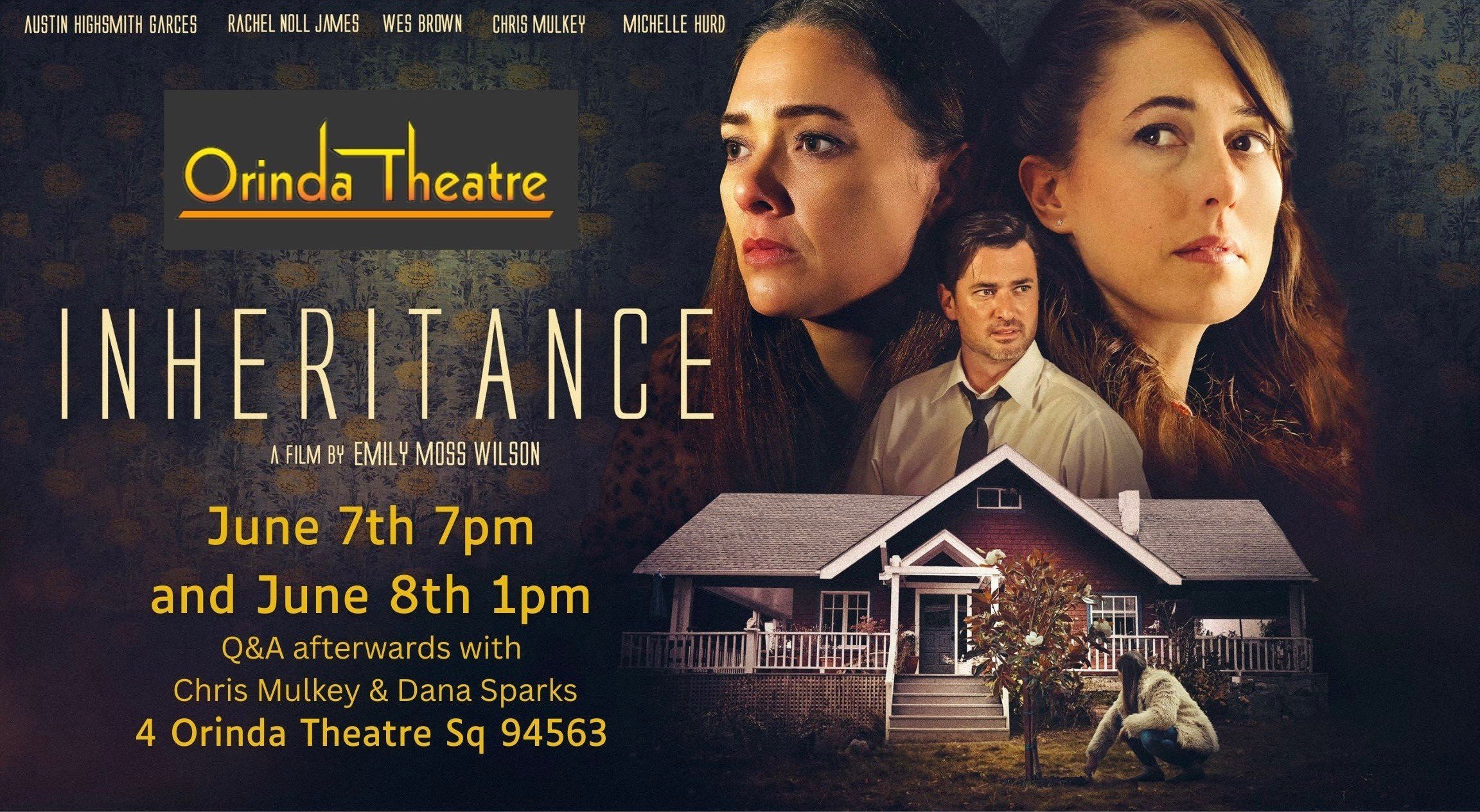 Inheritance screening and Q & A with Austin Highsmith Garces & Orinda native, Dana Sparks