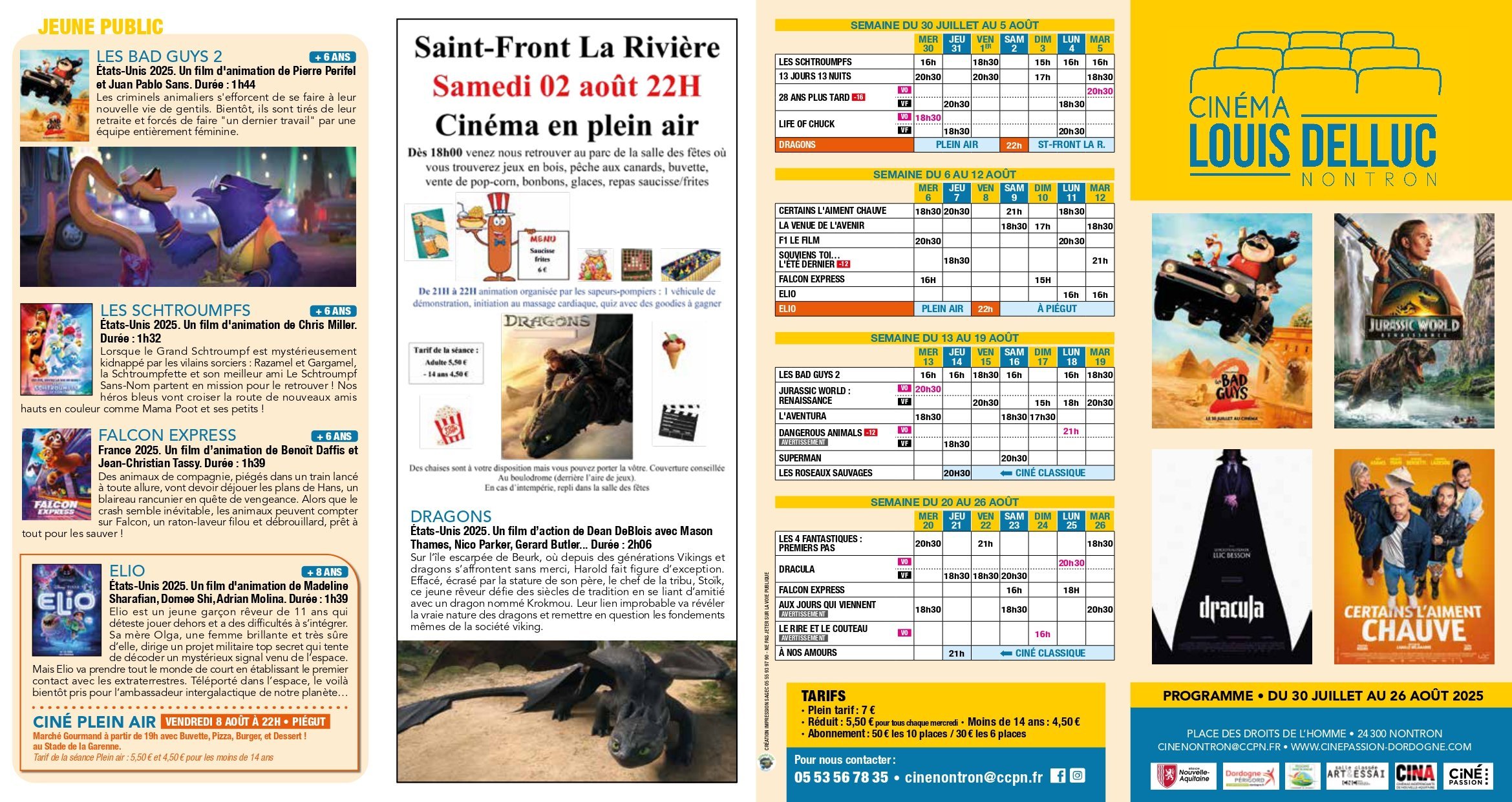 Programme Complet Août - Nontron Louis Delluc