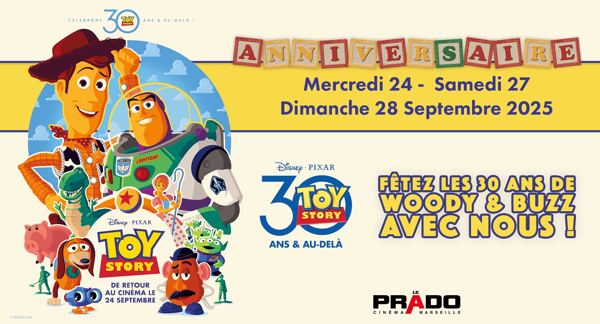 Anniversaire événement : Toy Story fête ses 30ans ! 