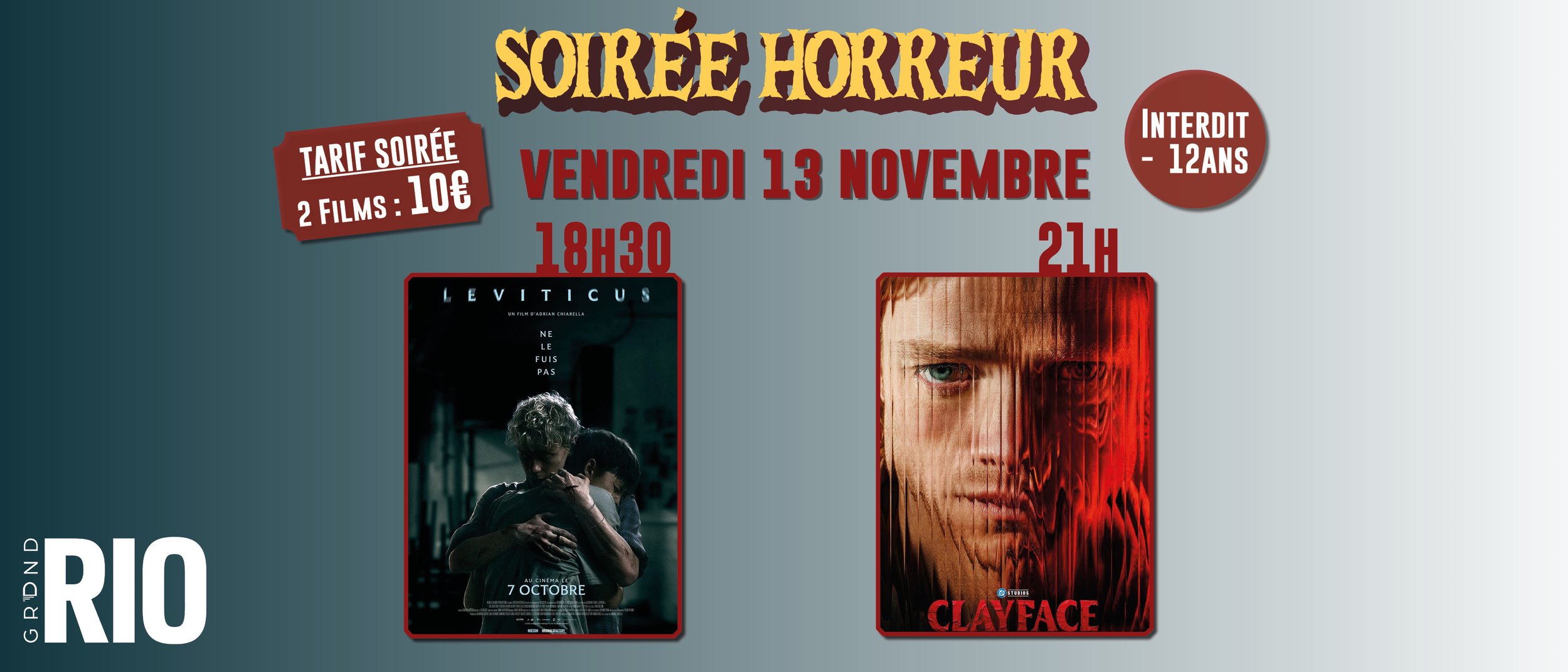 Soirée Horreur : Leviticus + Clayface
