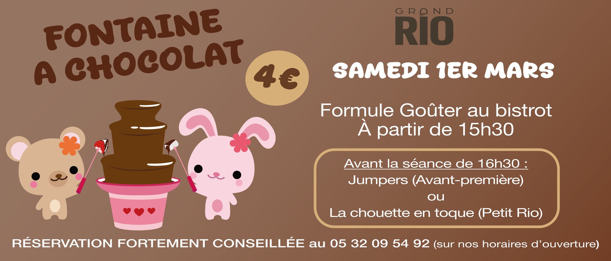 Après-midi fontaine à chocolat ! 