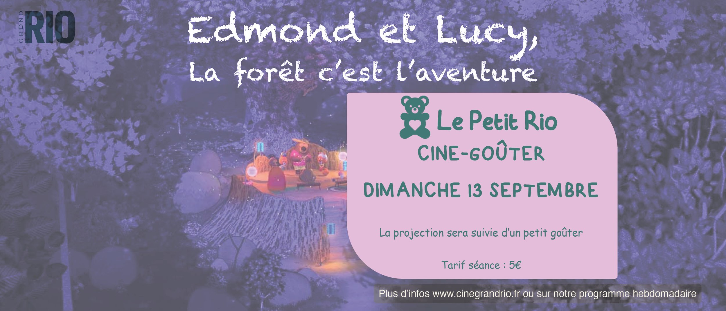 Petit Rio : Edmond et Lucy - la forêt c'est l'aventure