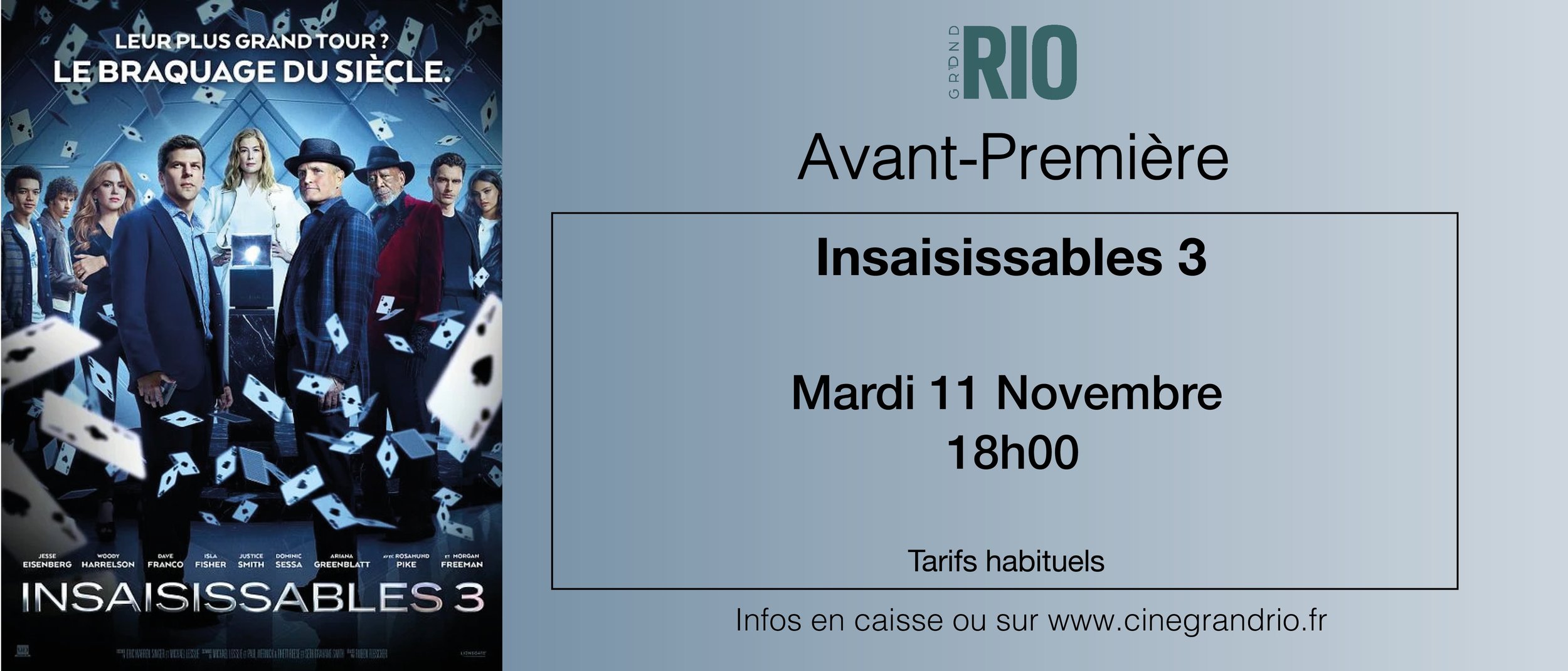 AVANT-PREMIERE : INSAISISSABLES 3 