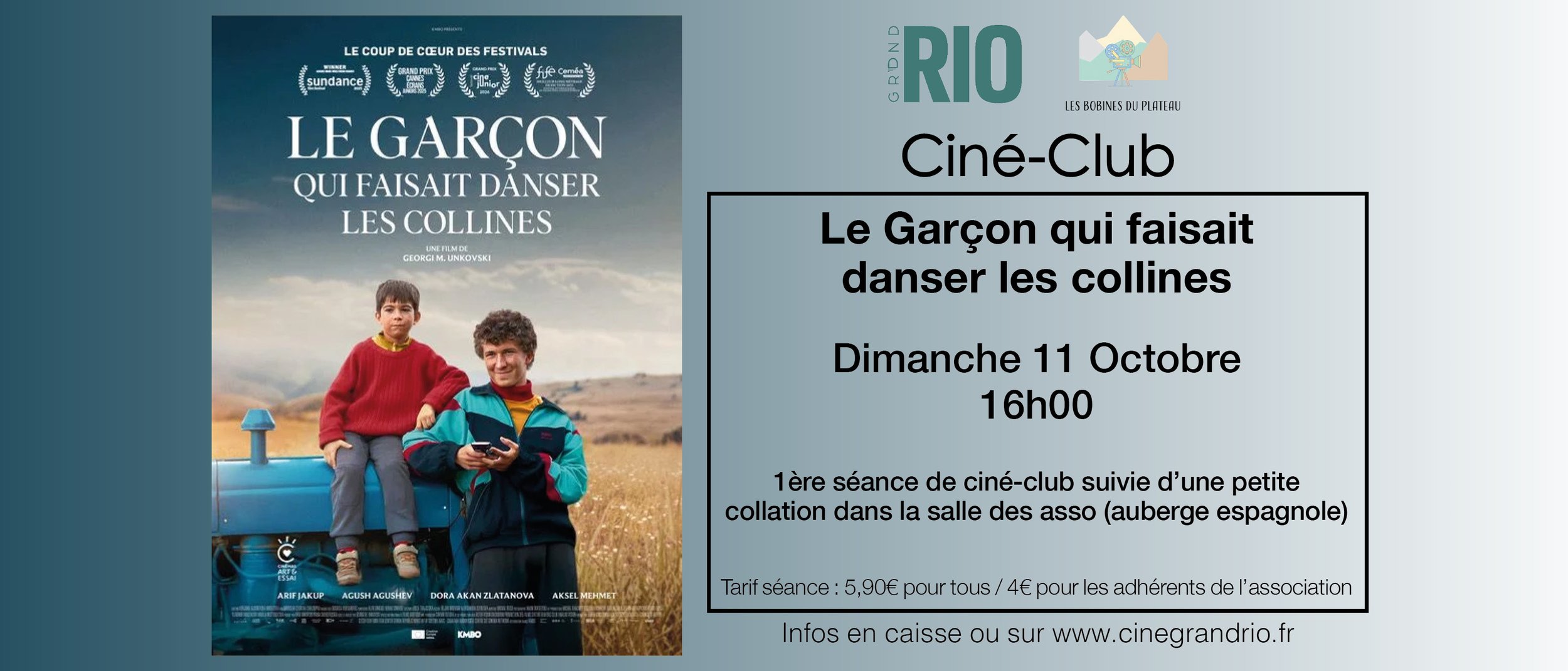 CINÉ-CLUB : Le garçon qui faisait danser les collines