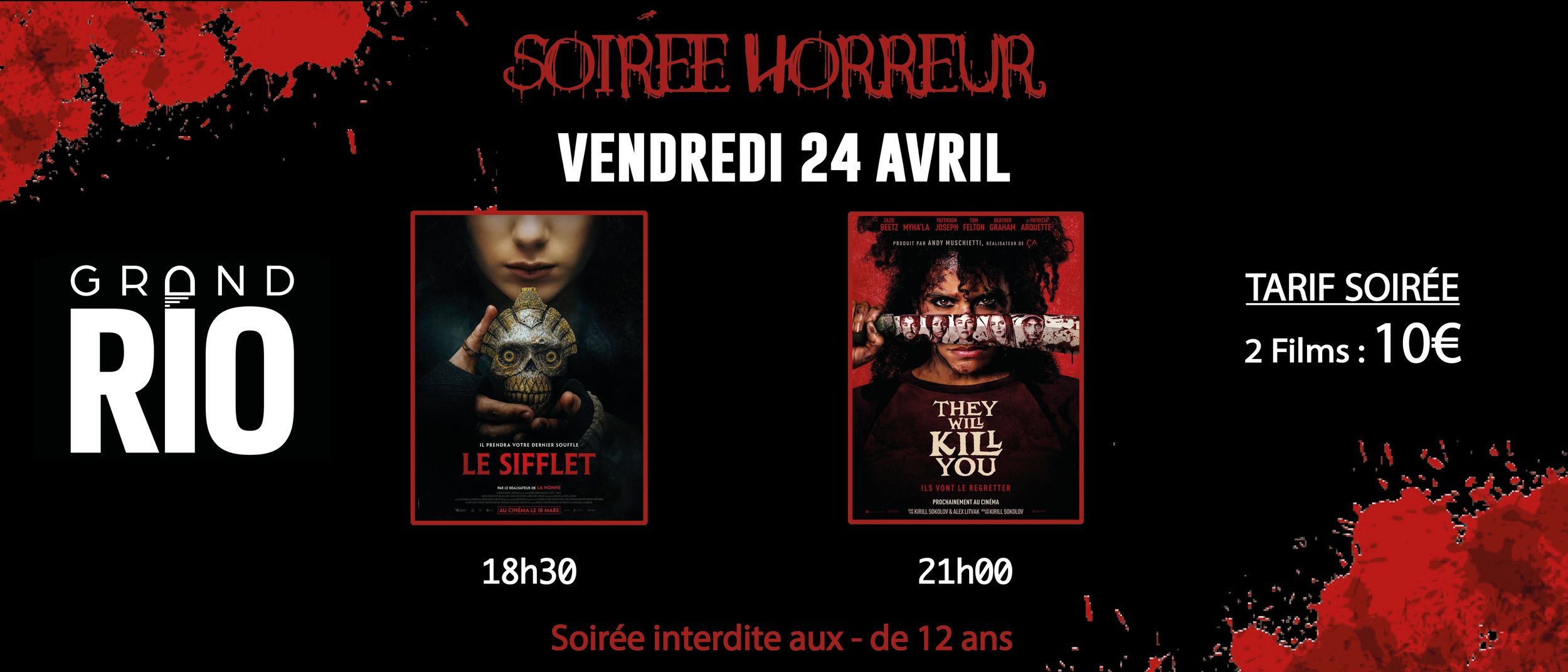 Soirée Horreur Avril 2026 