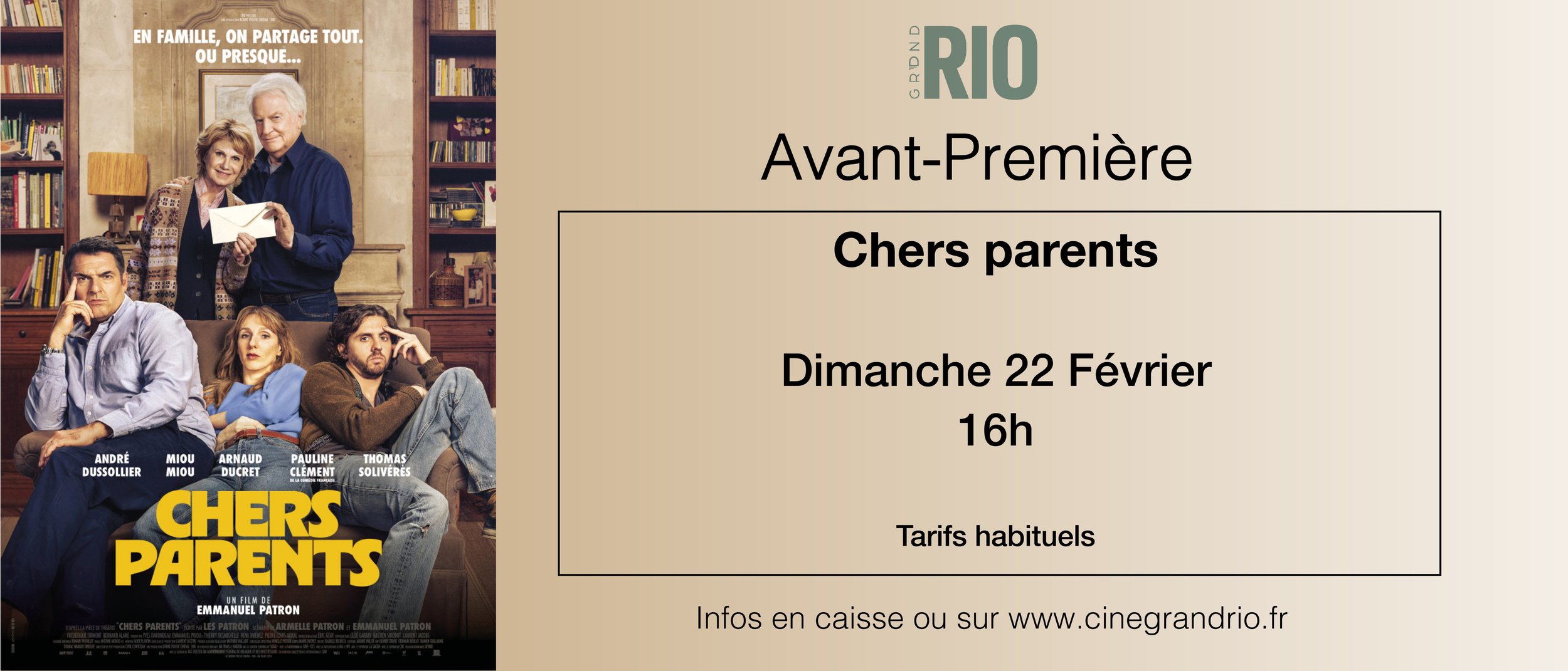 Avant-Première CHERS PARENTS