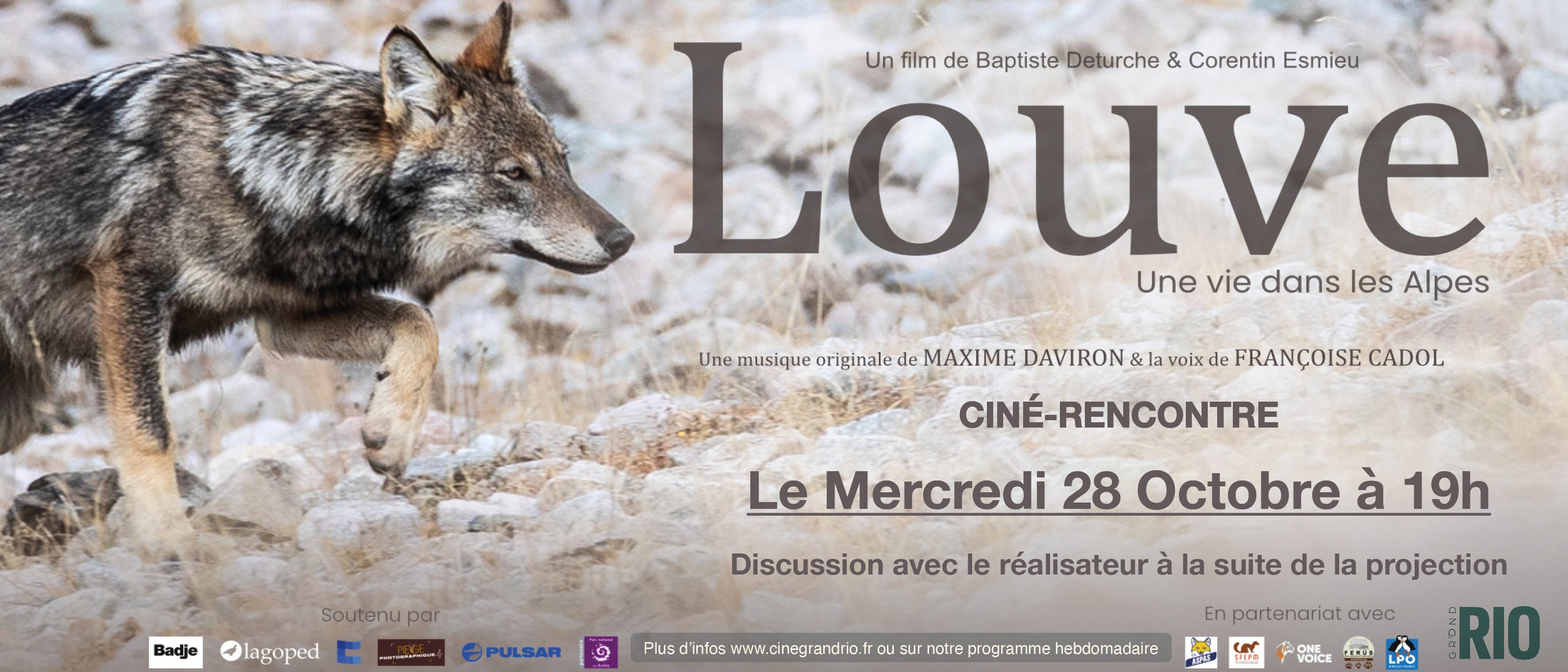 Ciné-Rencontre : Louve, une vie dans les Alpes