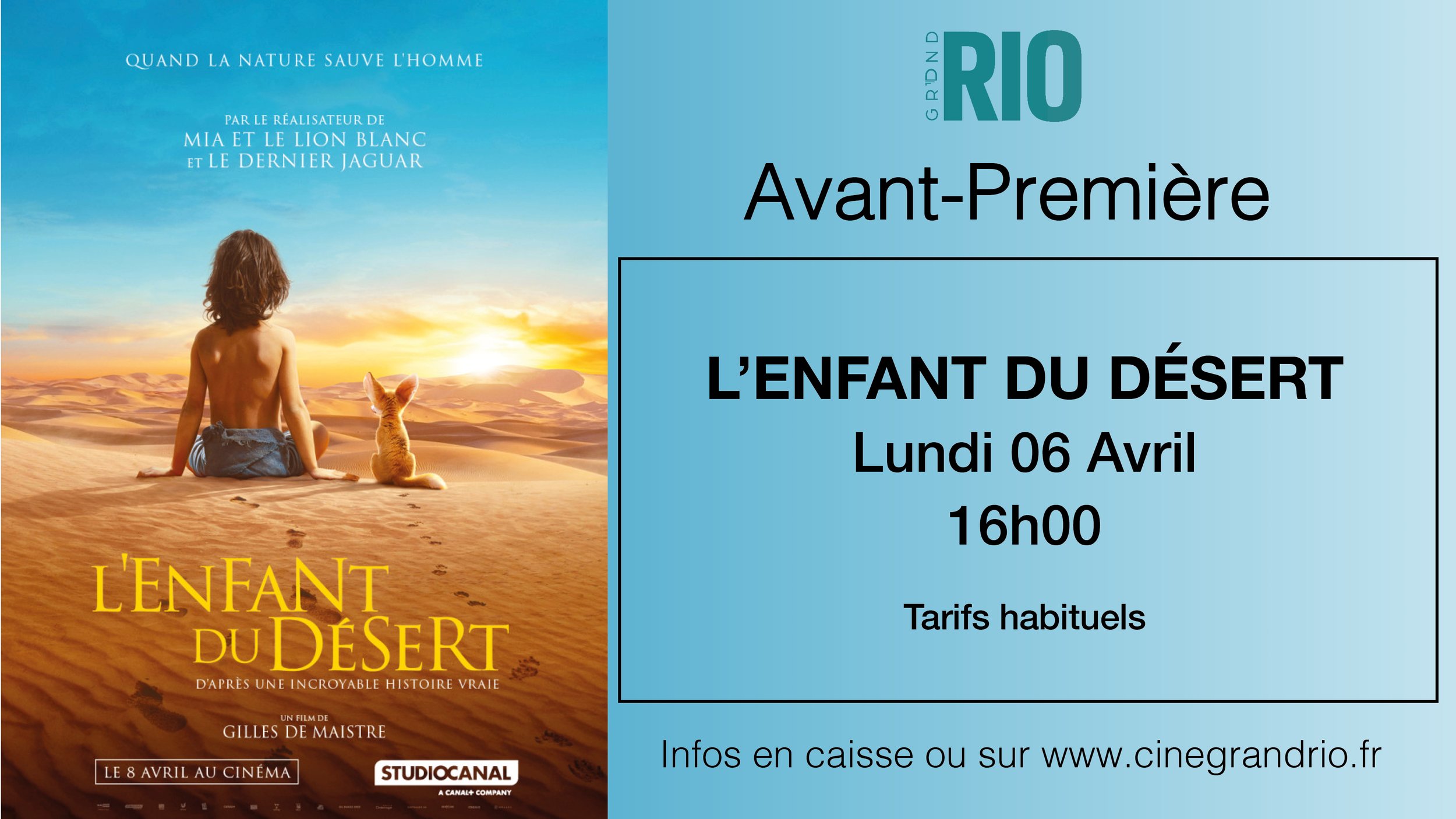 Avant-première : L'Enfant Du désert