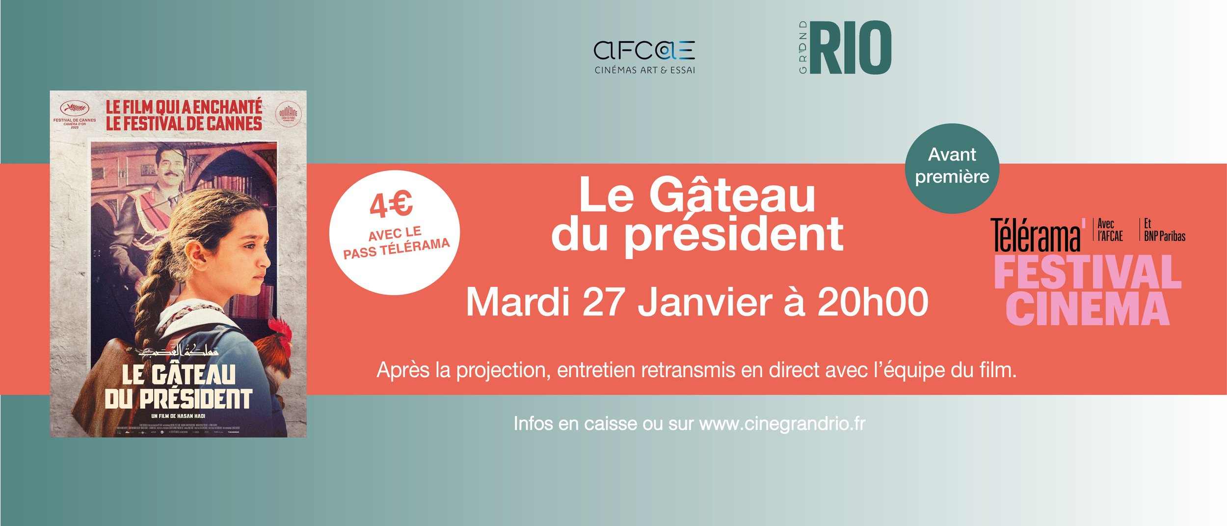 Avant-Première Télérama : Le gâteau du président