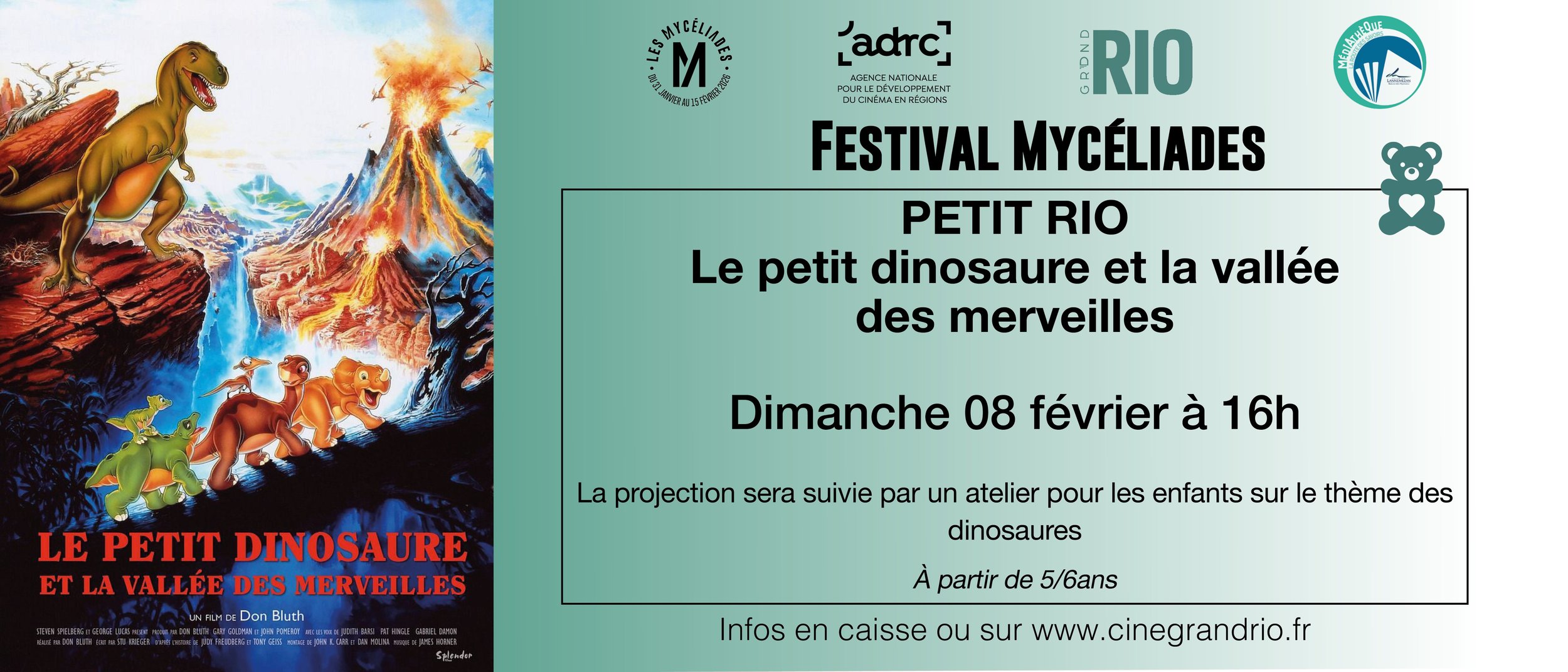 Festival Mycéliades : Le petit dinosaure et la vallée des merveilles