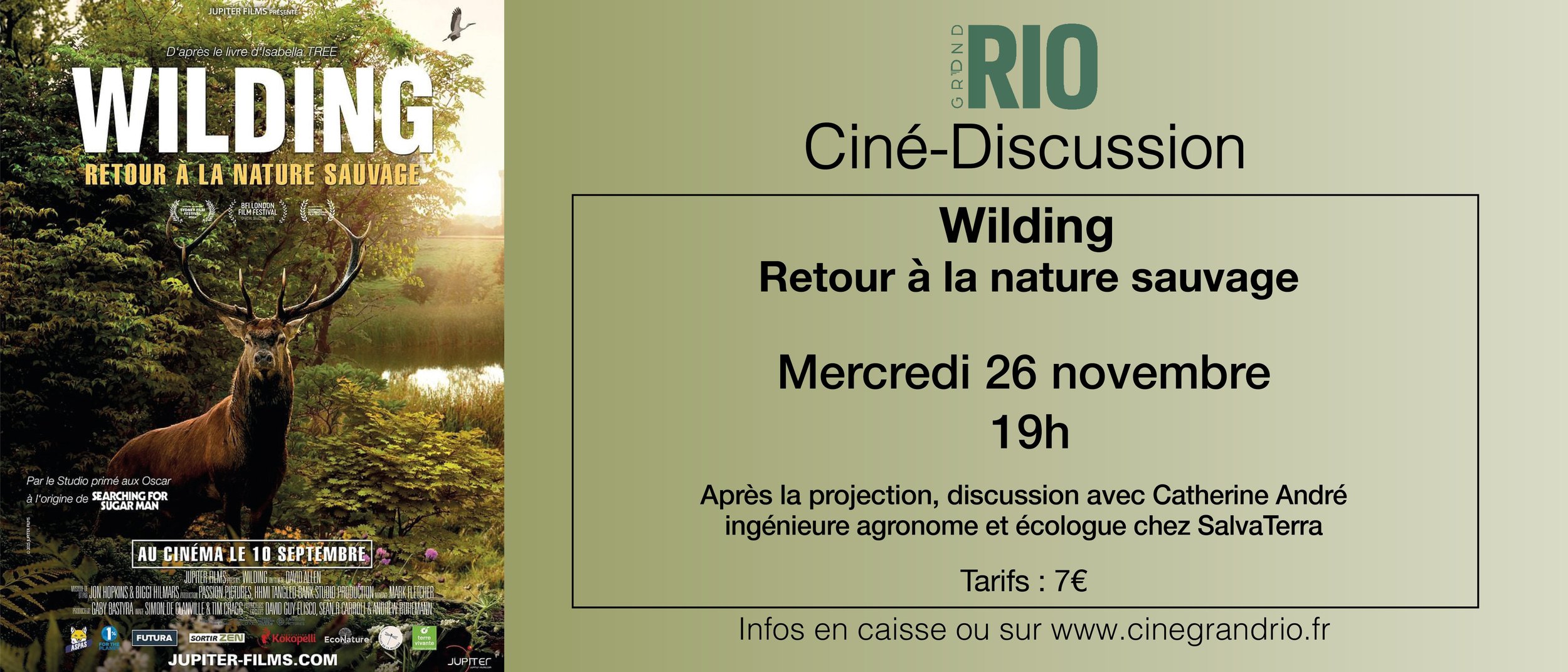 Ciné-Discussion : Wilding - Retour à la nature sauvage