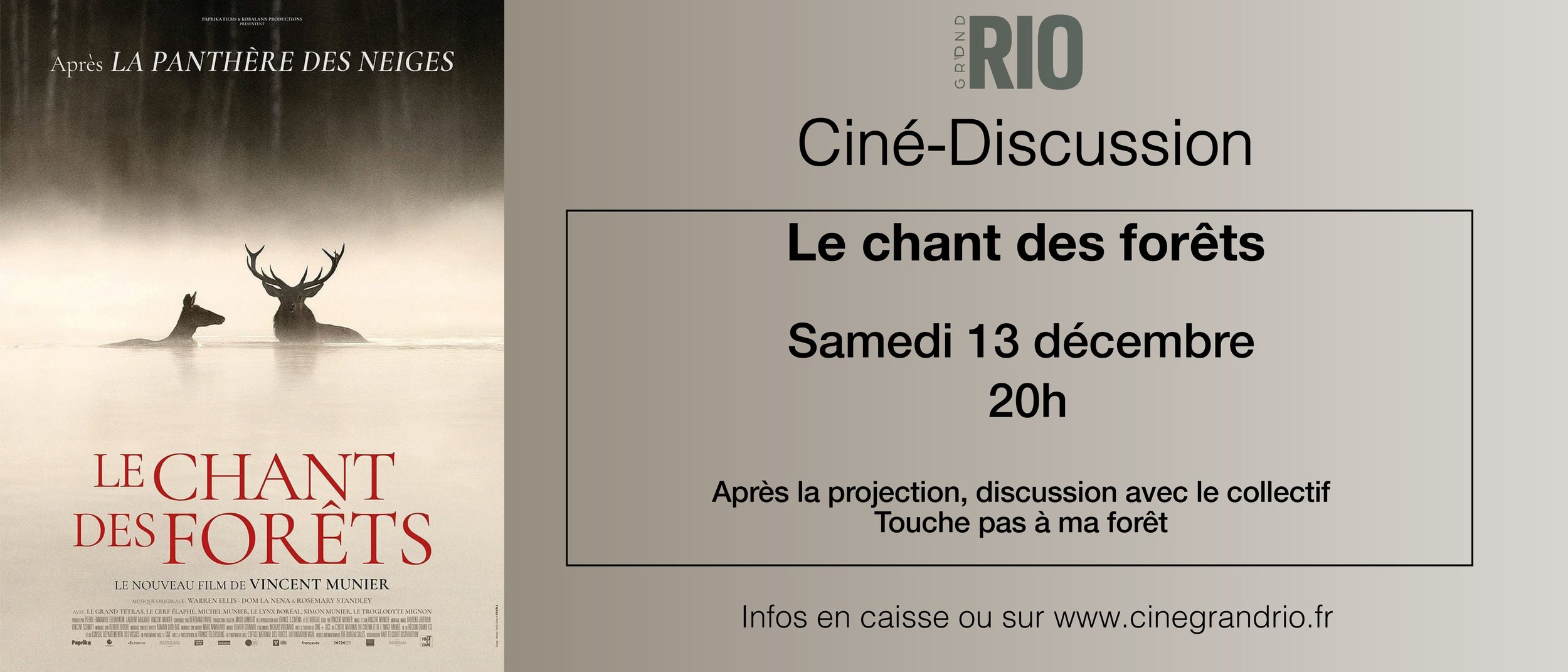 Ciné-Discussion : Le chant des forêts