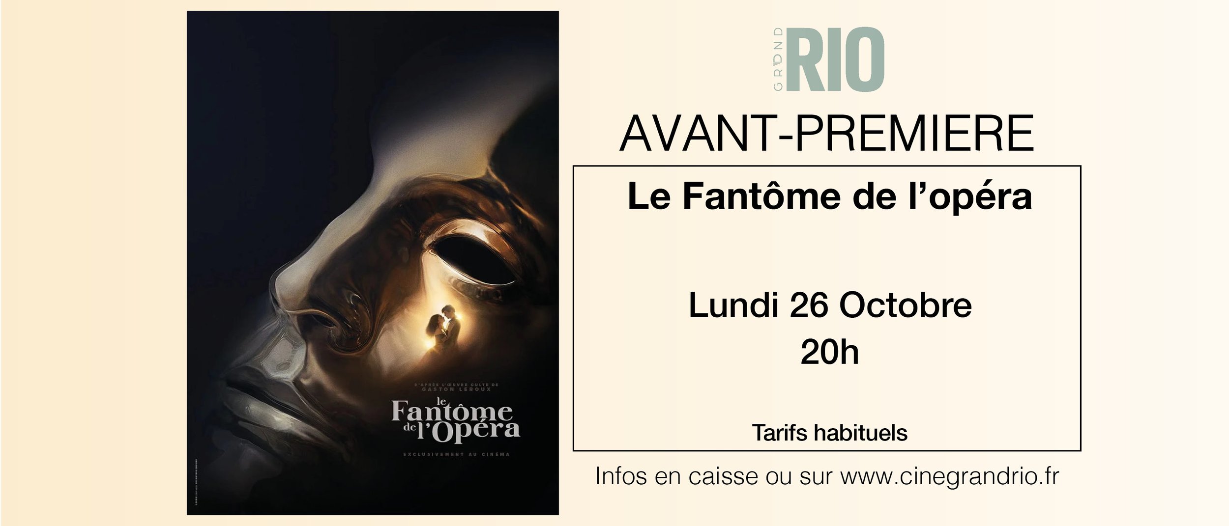 Avant-Première : Le Fantôme de l'opéra