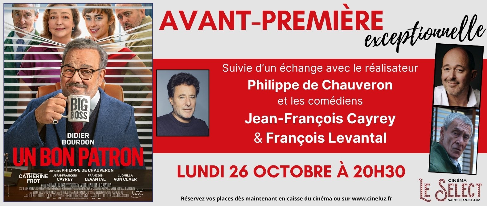 Avant première en présence de l'équipe du film : Un bon patron