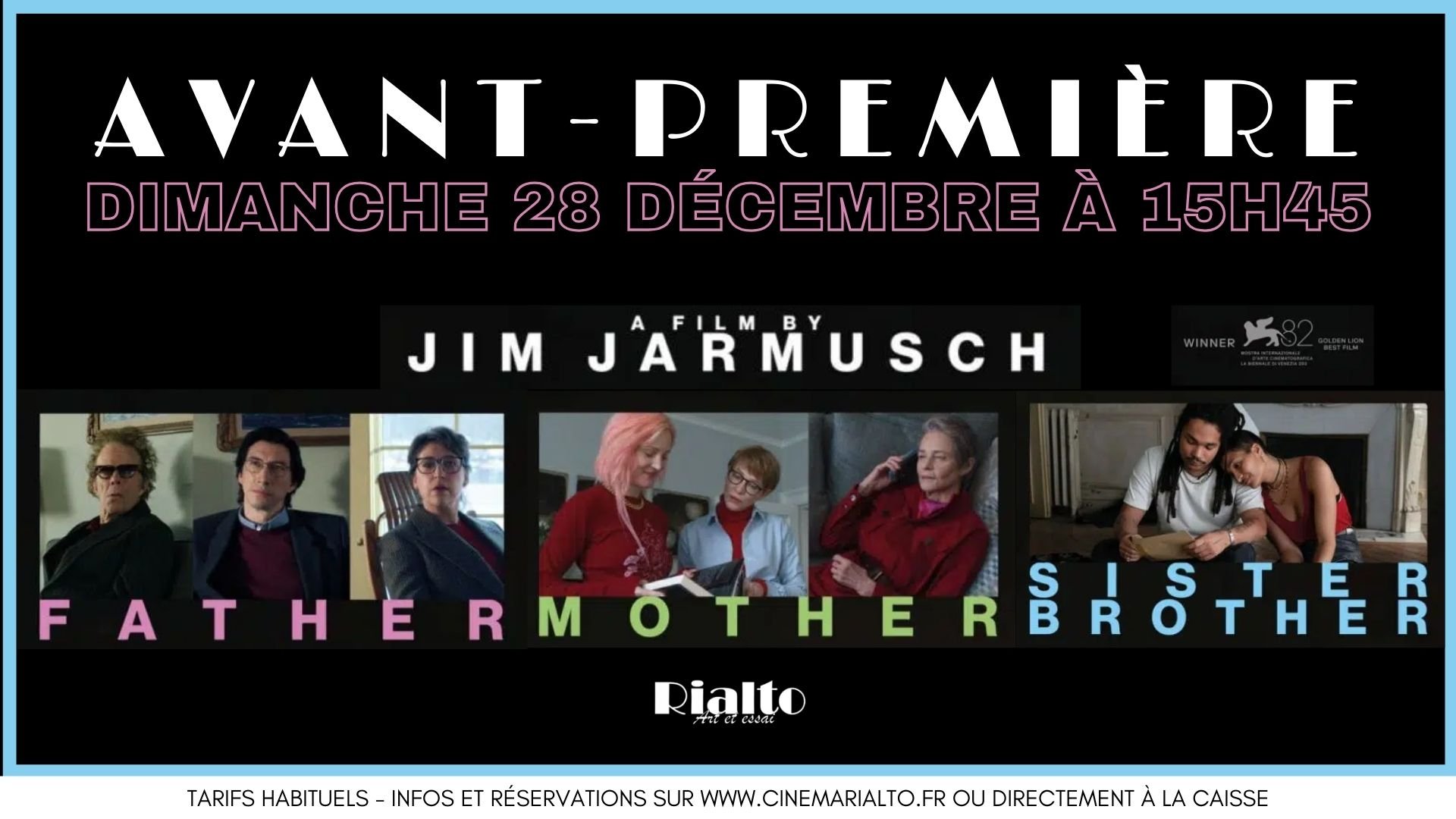 Avant-première : Father Mother Sister Brother de Jim Jarmusch