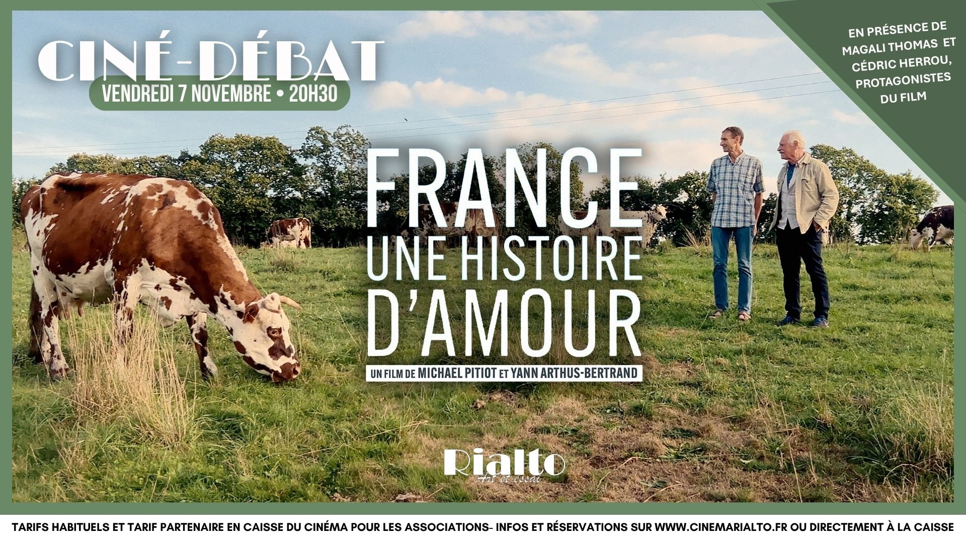 Ciné-Débat : France, une Histoire d'Amour de Yann de Michael Pitiot et Yann Arthus-Bertrand