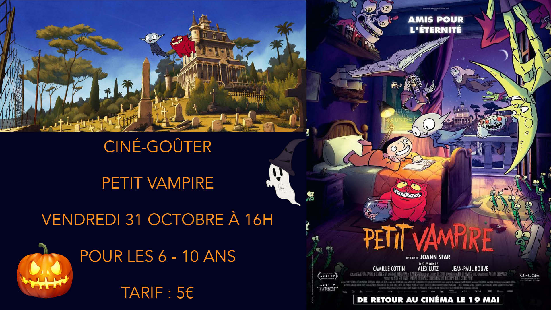 Ciné-goûter : Petit vampire