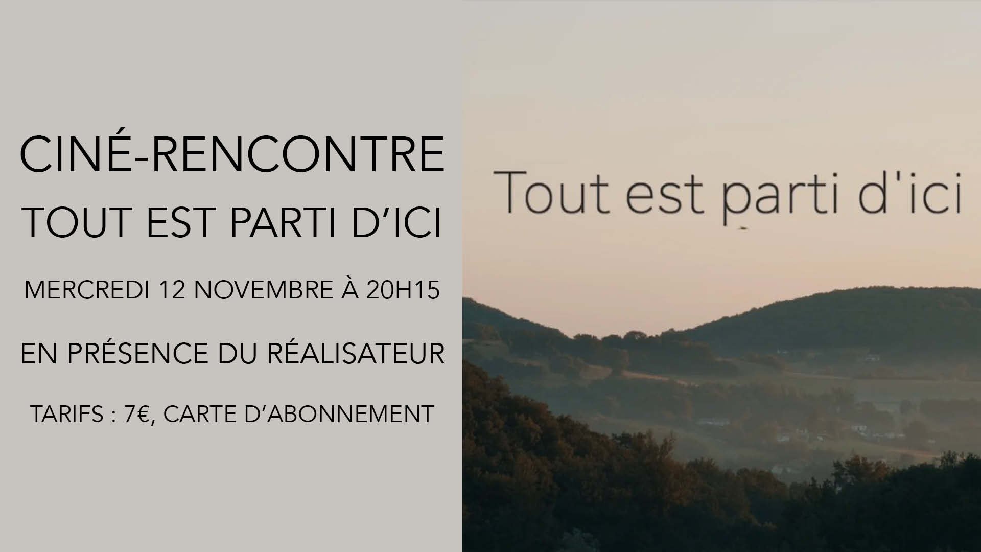 TOUT EST PARTI D'ICI