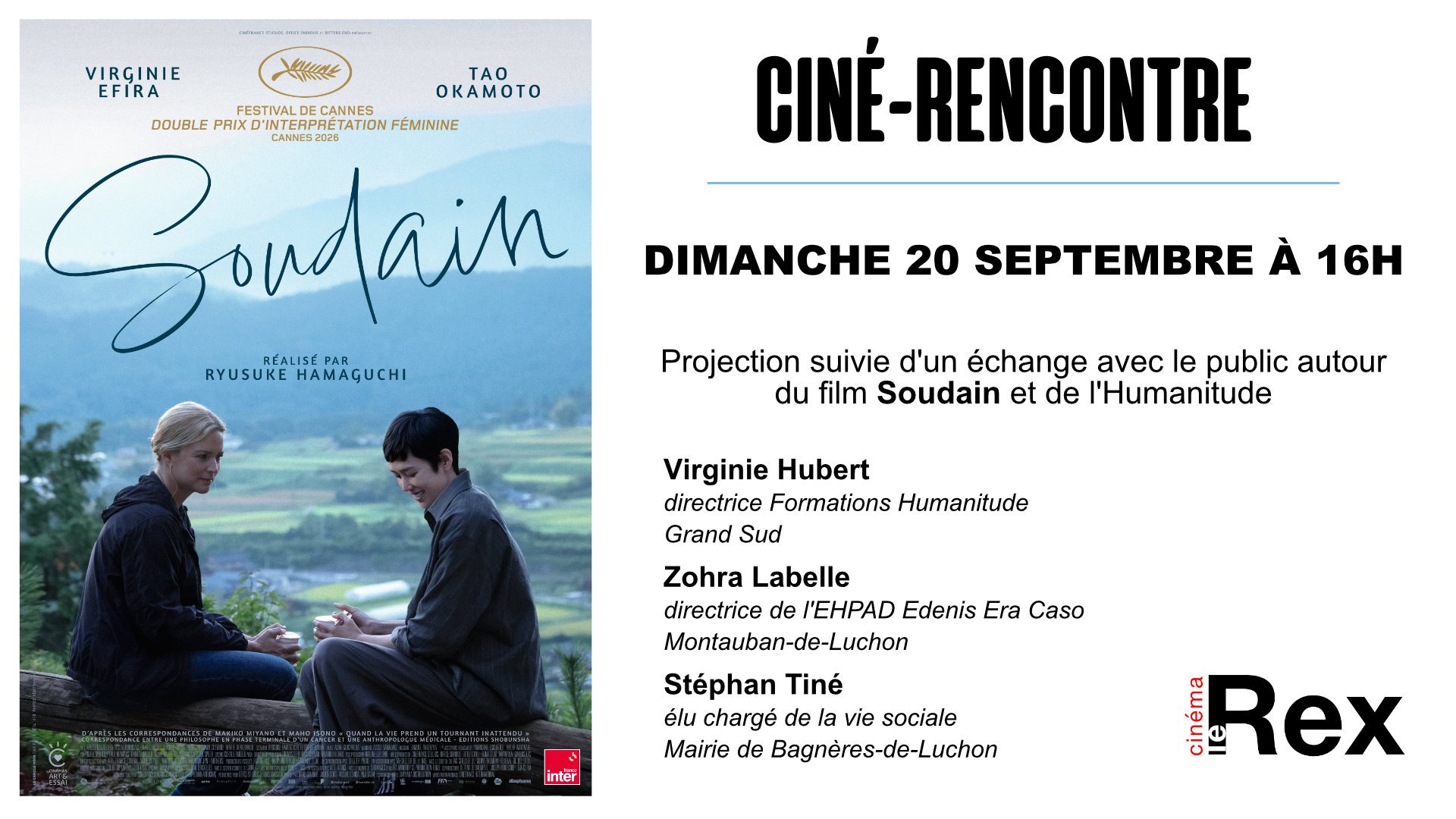 Ciné-rencontre autour du film "Soudain"