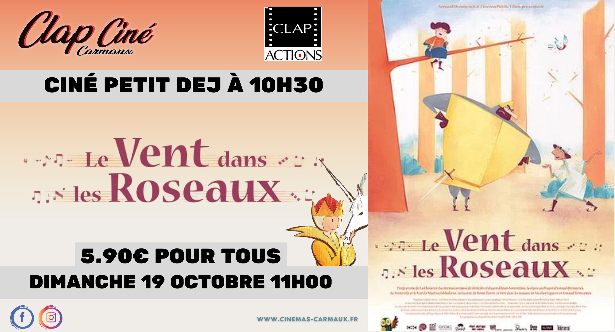 📣 "LE VENT DANS LES ROSEAUX" 🥐 CINÉ PETIT DÉJ DU CLAP ACTIONS📣