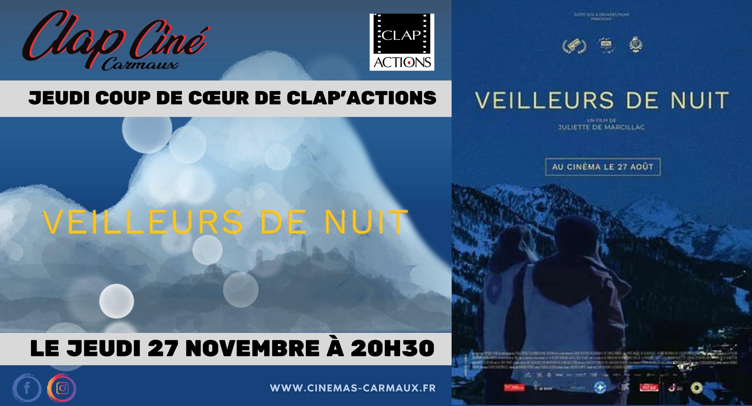 🎬 CINÉ COUP DE CŒUR, CLAP ACTIONS avec "VEILLEURS DE NUIT"