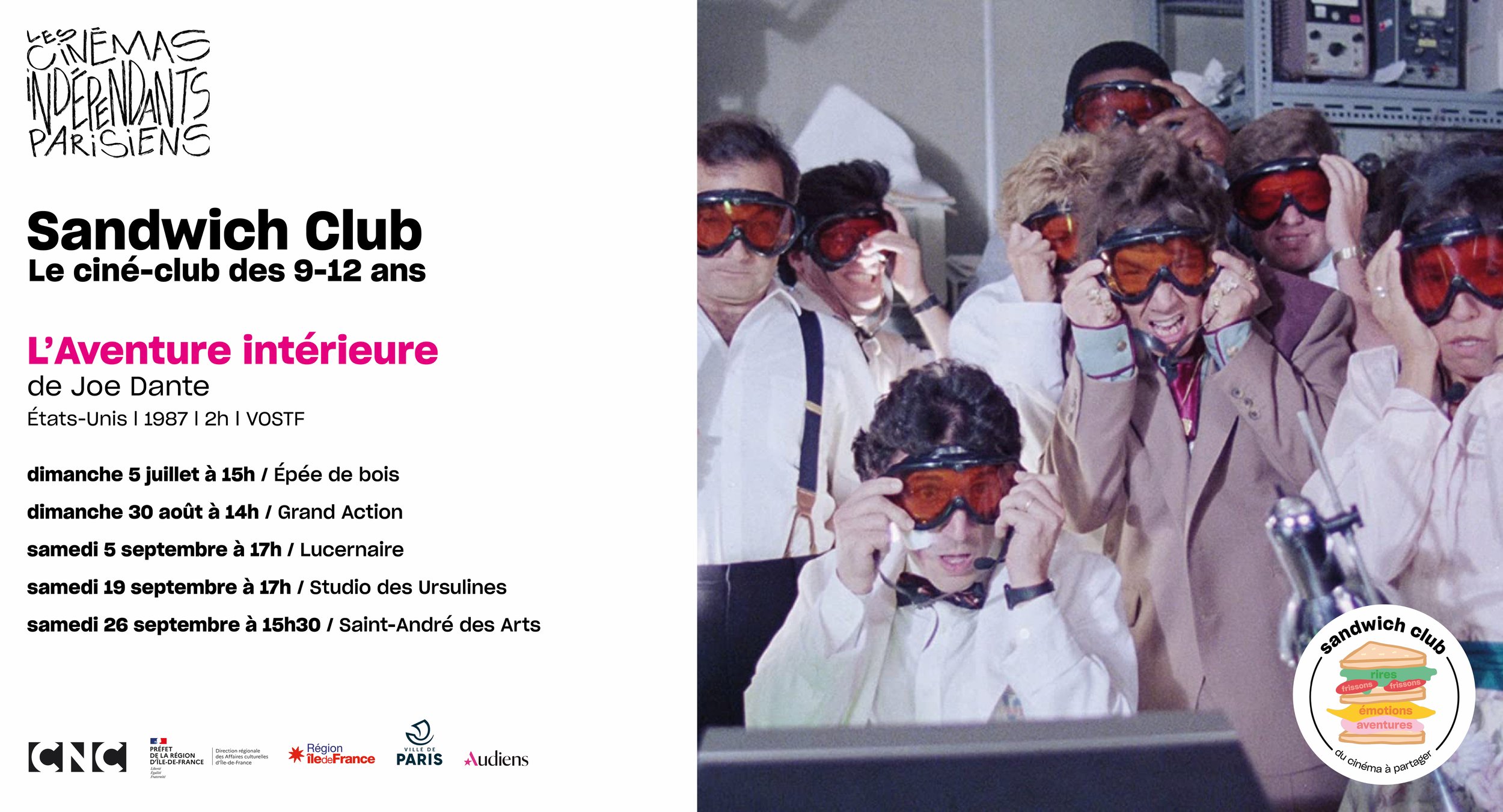 Le Sandwich Club : le ciné-club des 9-12 ans