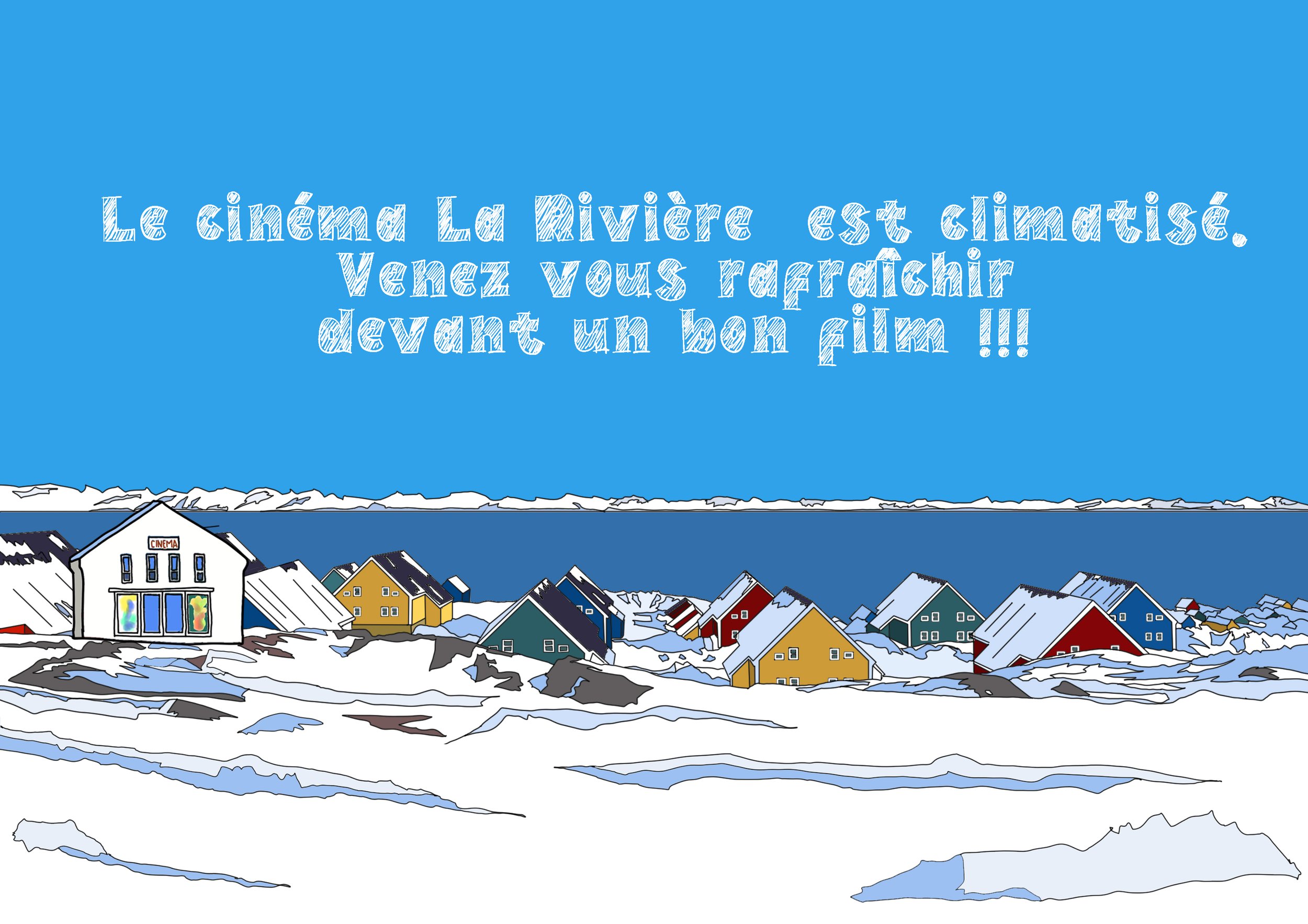 Salle climatisée au cinéma La Rivière