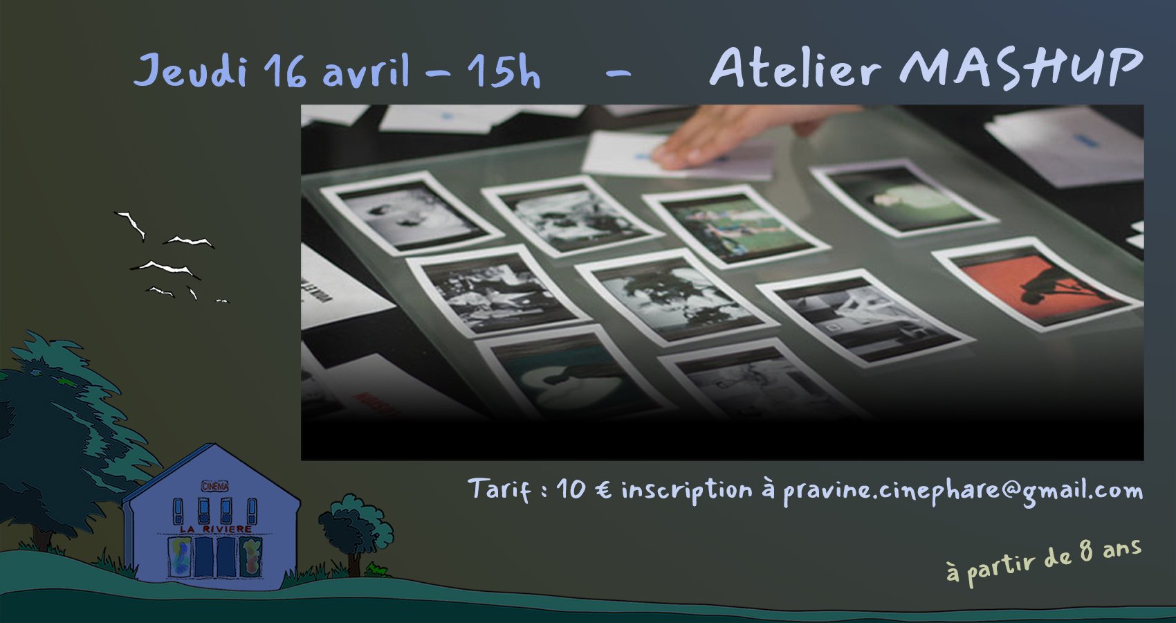 Atelier cinéma : Mashup à partir de 8 ans