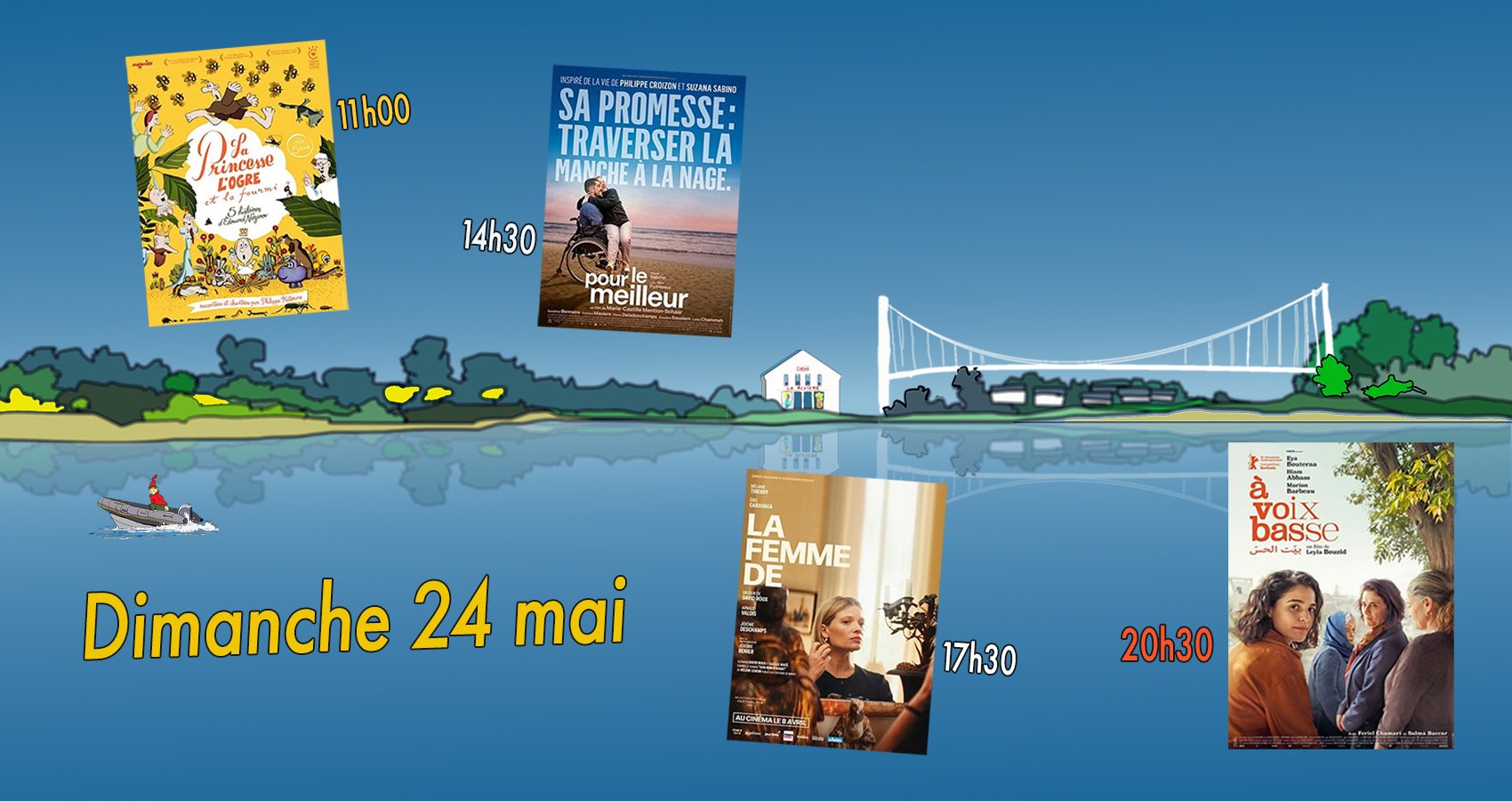 Dimanche 24 mai : quatre films pour les petits et les grands