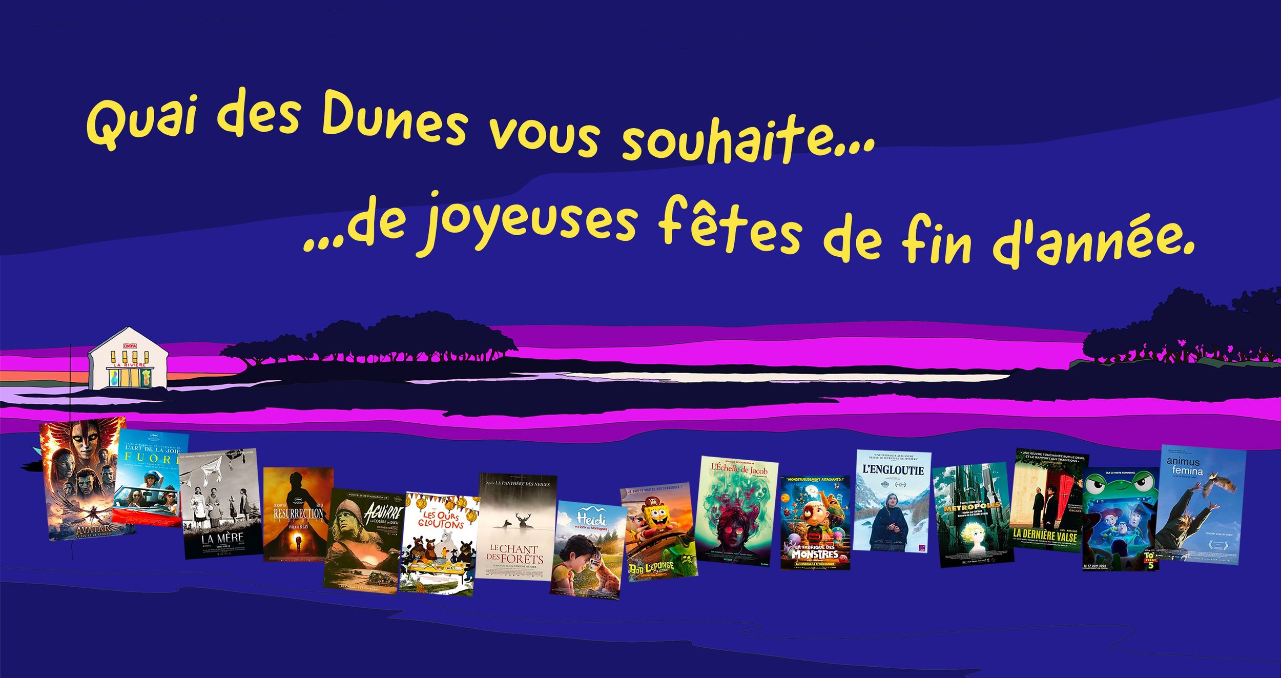 Joyeuses fêtes de fin d'année de la part de Quai des dunes