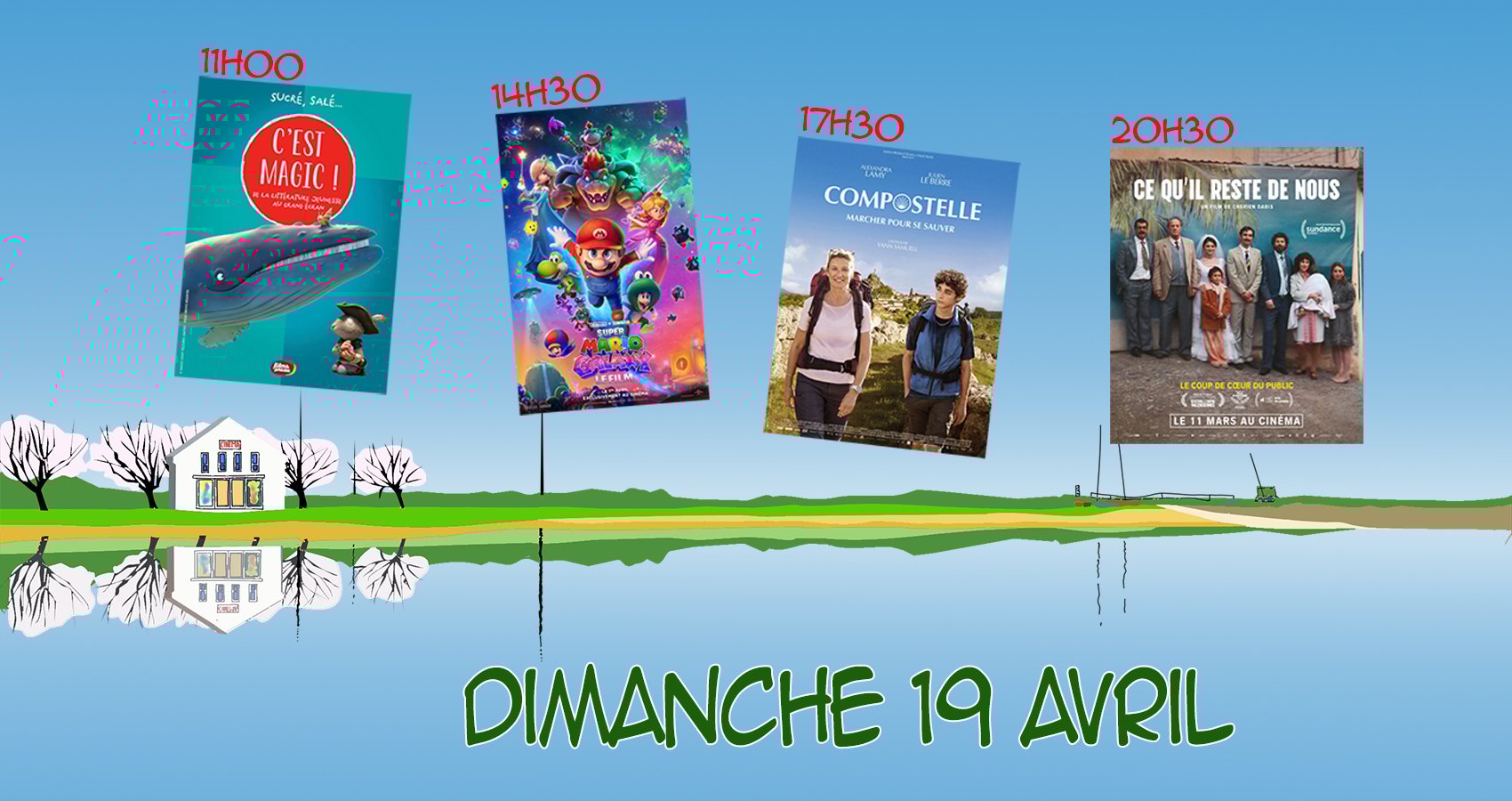 Dimanche 19 avril : Quatre films