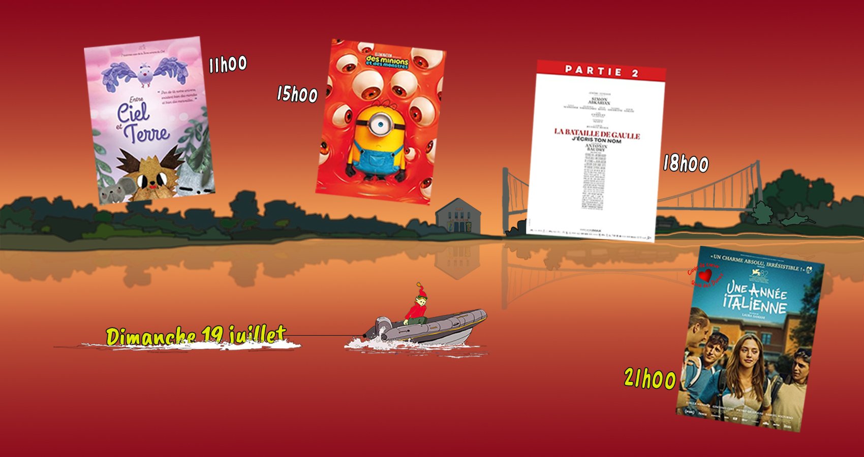Dimanche 19 juillet : Quatre films