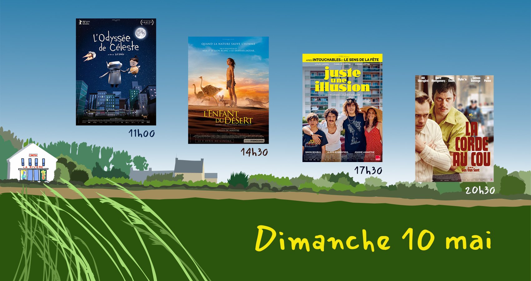 Dimanche 10 mai : Quatre films
