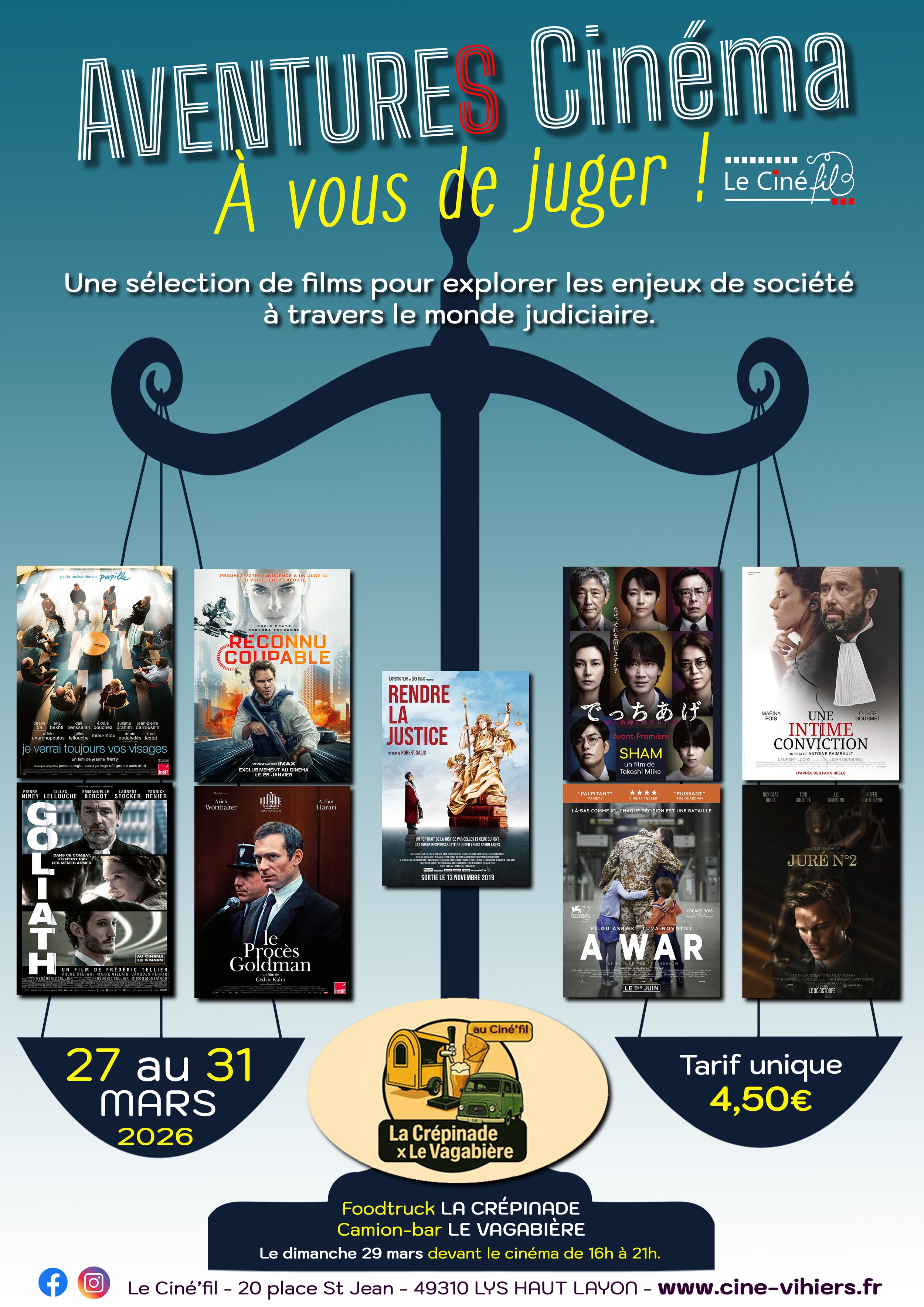 Semaine thématique AVENTURES CINEMA " A vous de juger "