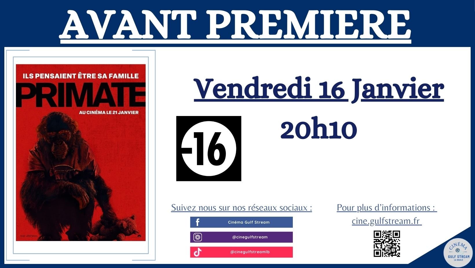 AVANT-PREMIERE: PRIMATE 