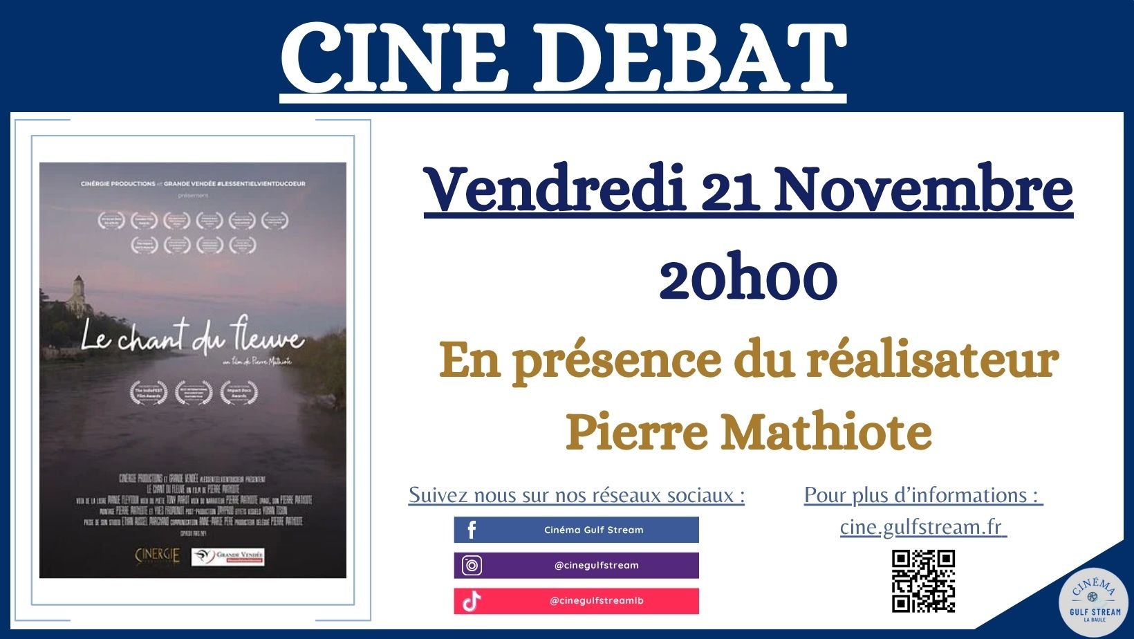 CINE-DEBAT: En présence du réalisateur Pierre Mathiote