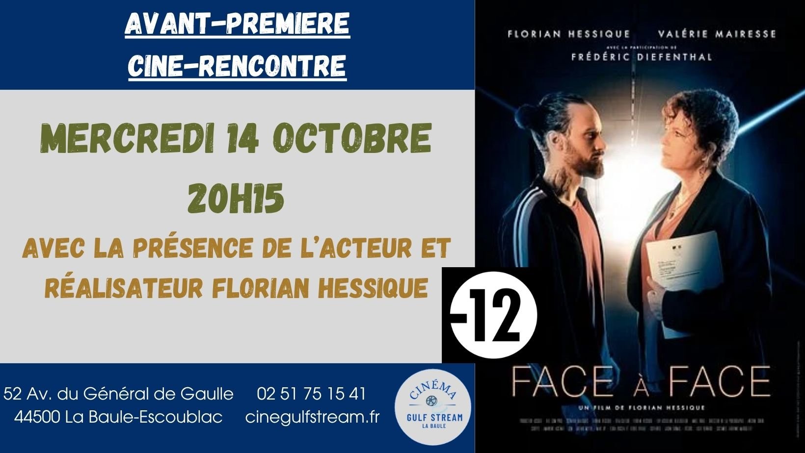 AVANT-PREMIERE / CINE-RENCONTRE : FACE A FACE