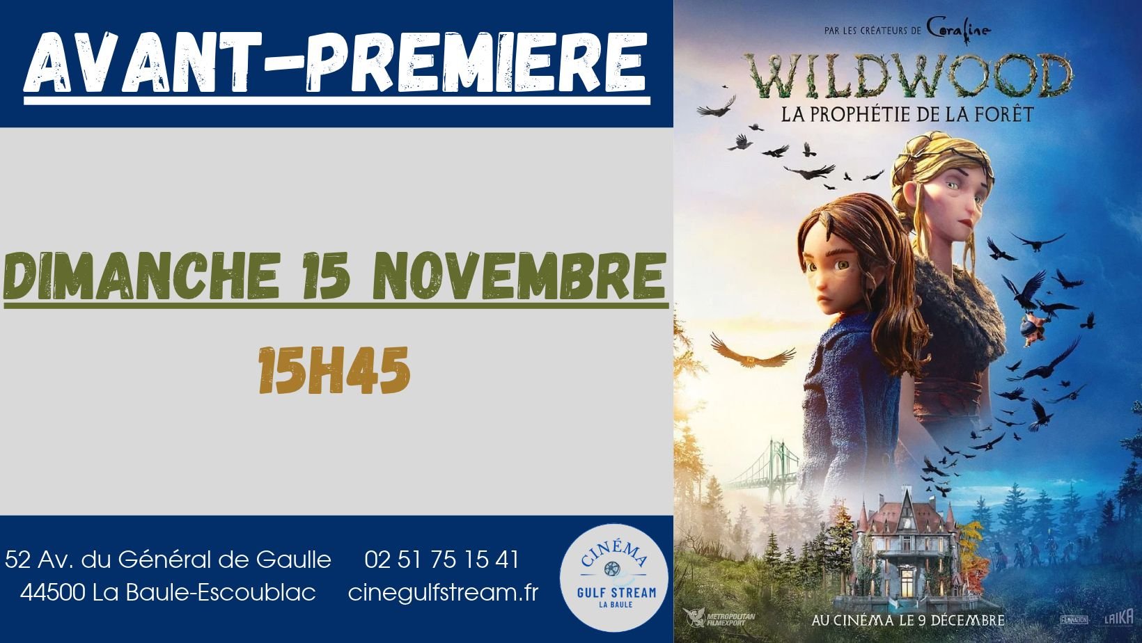 AVANT-PREMIERE : Wildwood la prophétie de la forêt