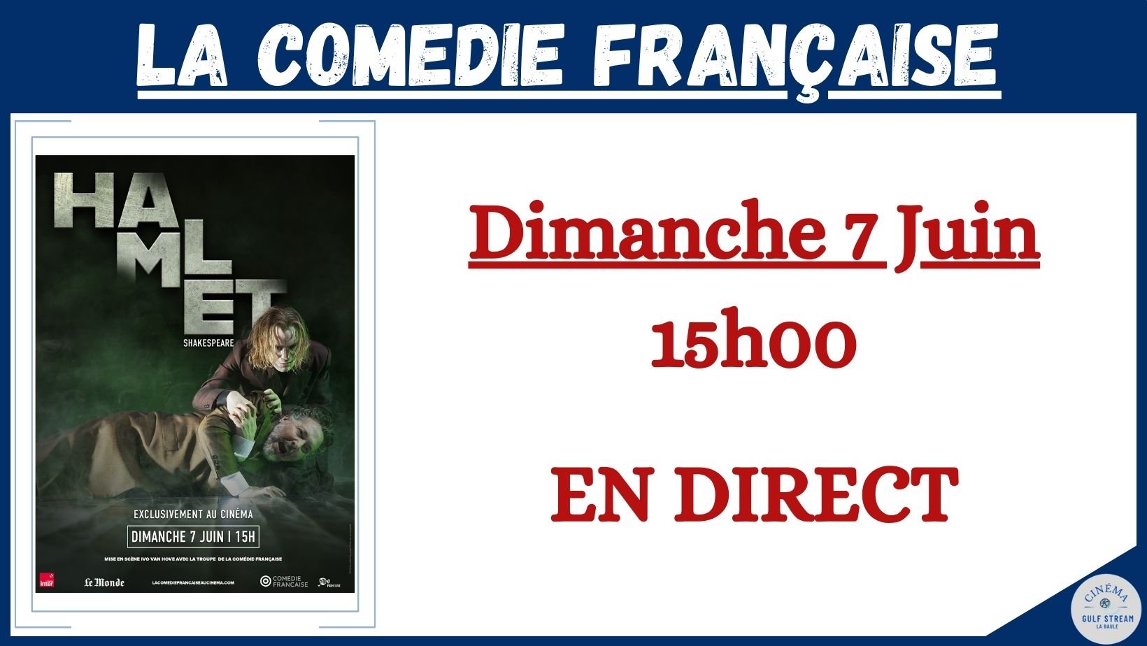 Comédie Française : Hamlet en direct