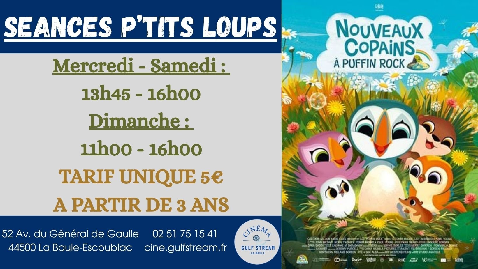 SEANCES P’TITS LOUPS "NOUVEAUX COPAINS" 