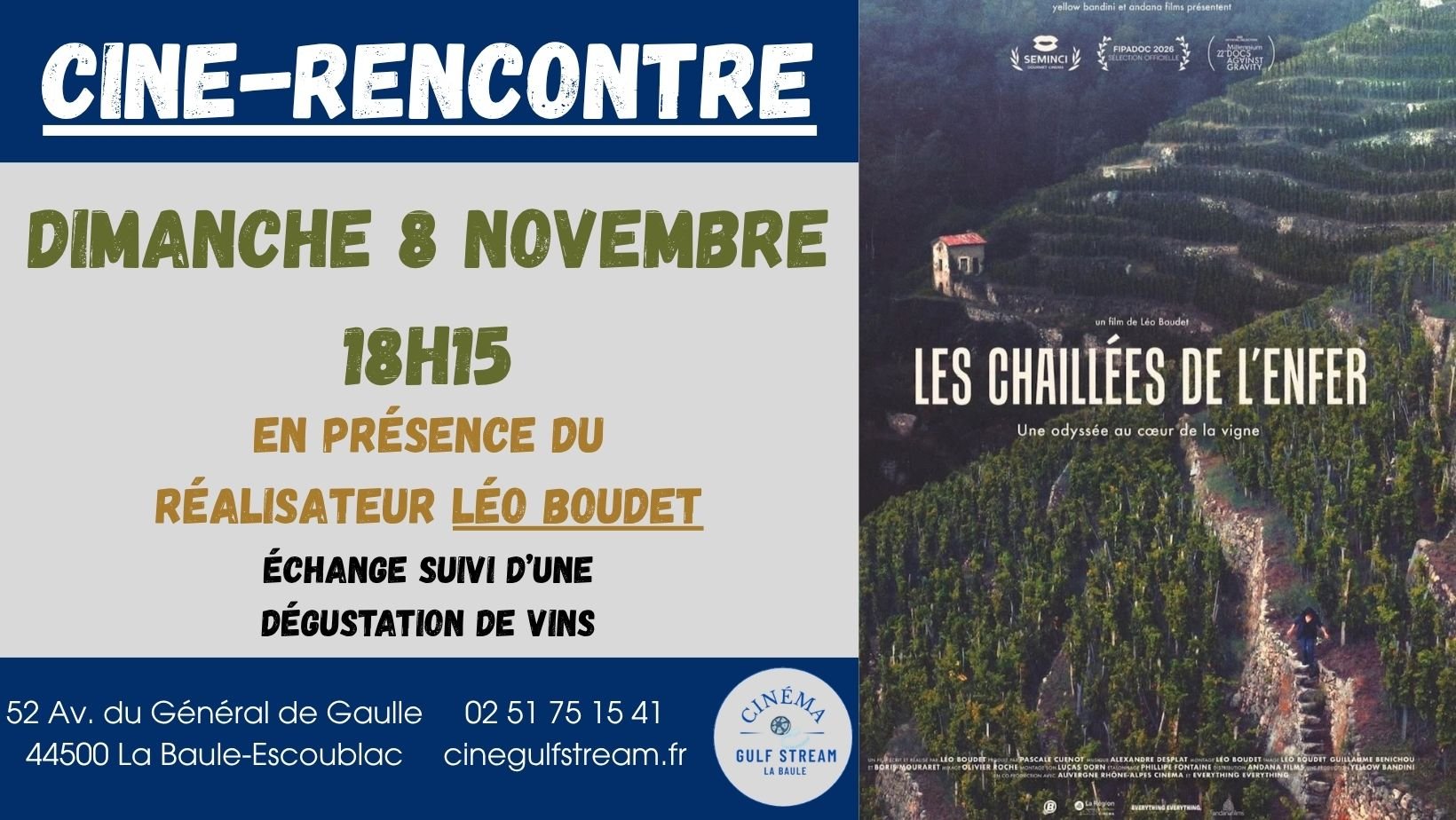 CINE RENCONTRE : LES CHAILLEES DE L'ENFER