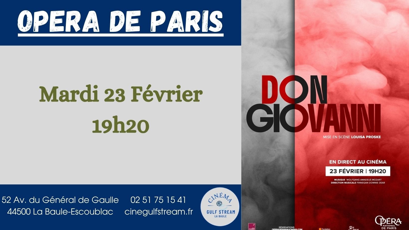 OPERA DE PARIS : DON GIOVANNI