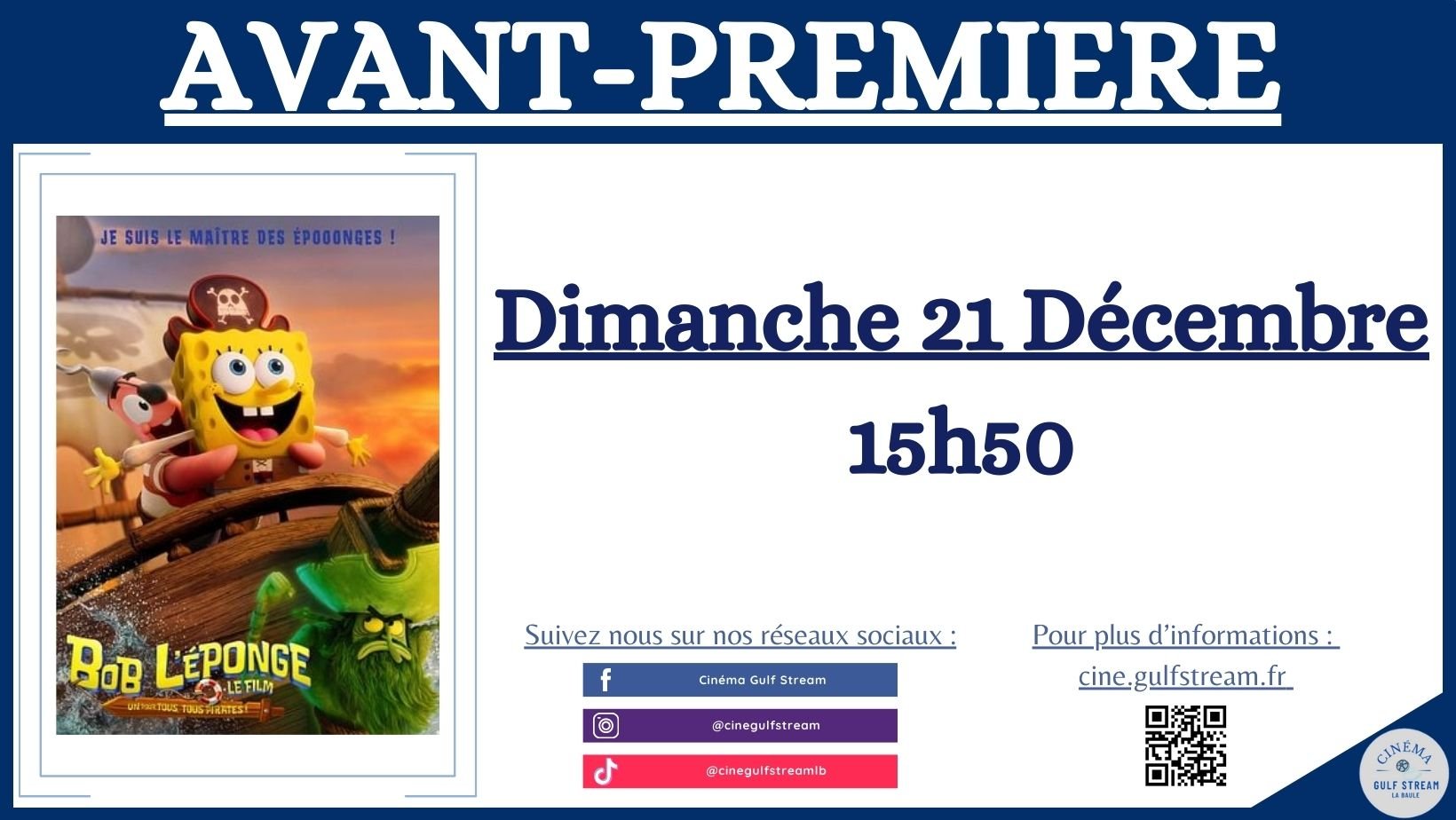 AVANT-PREMIERE : BOB L'EPONGE LE FILM