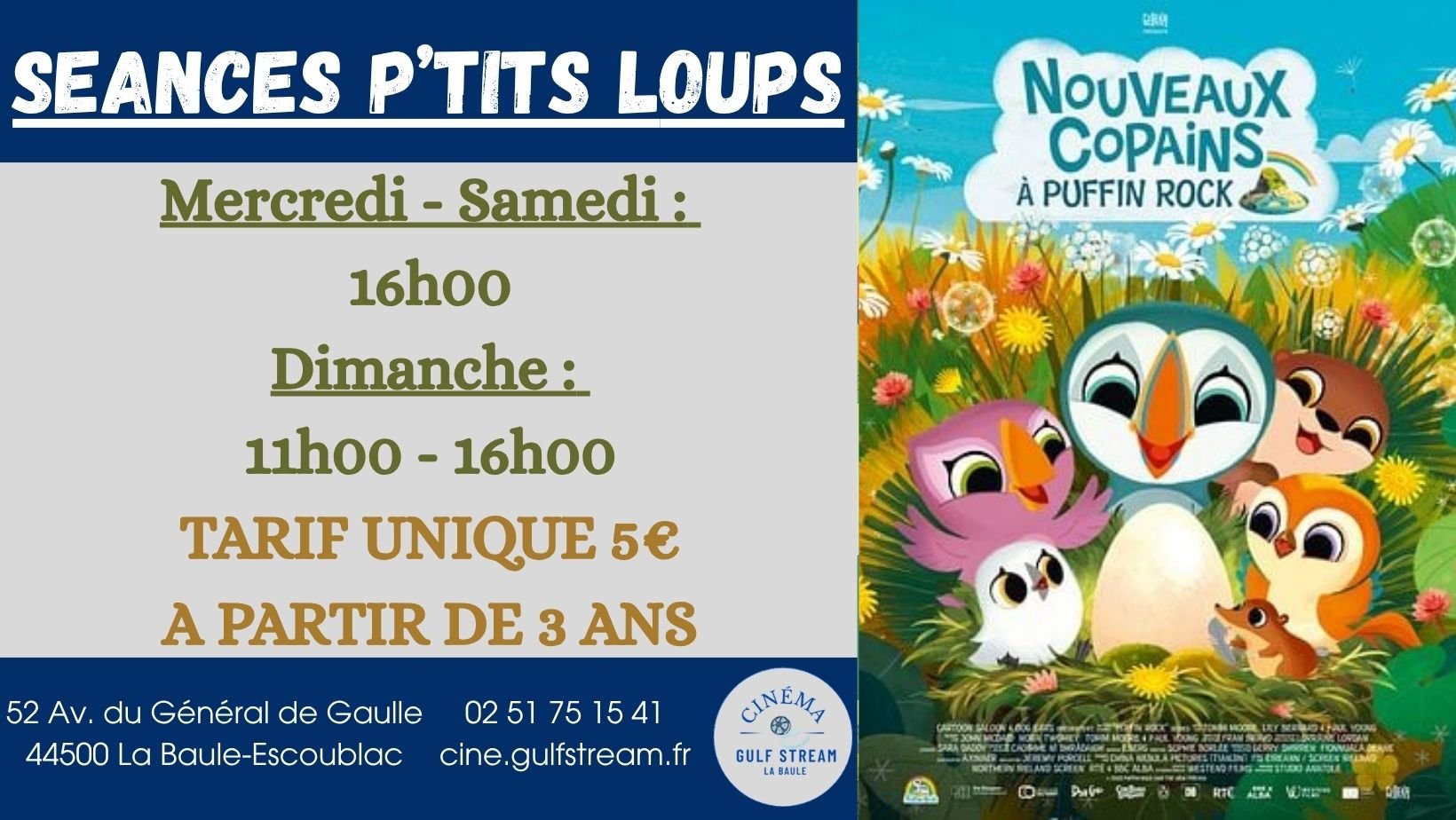 SEANCES P’TITS LOUPS