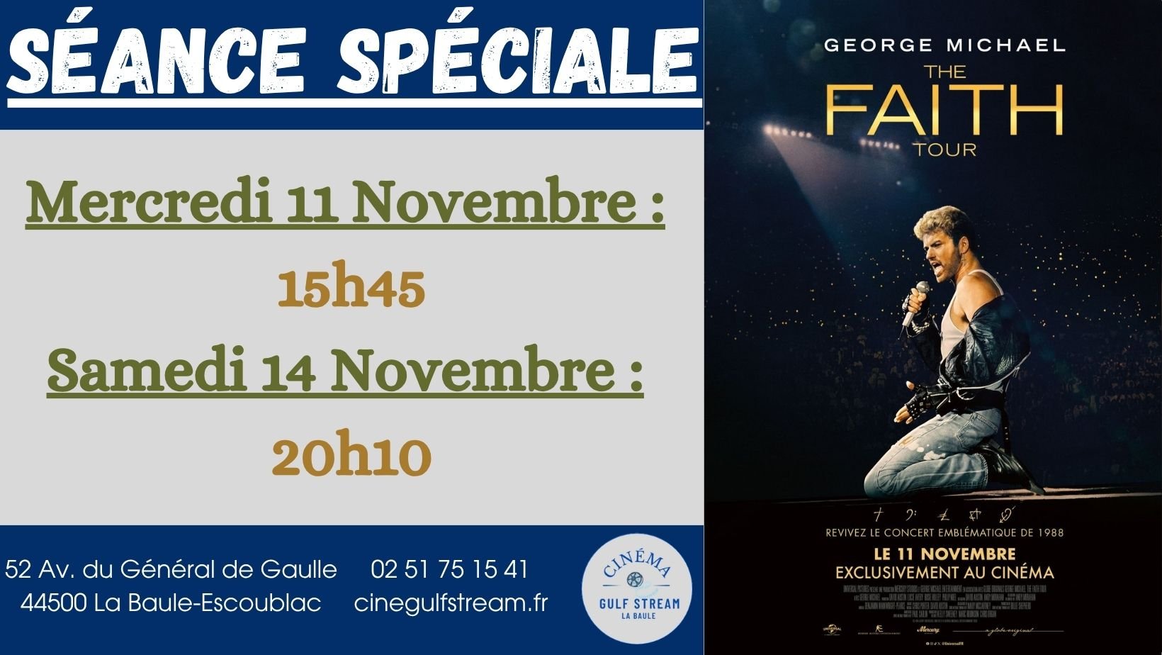 Séance spéciale : George Michael The Faith Tour